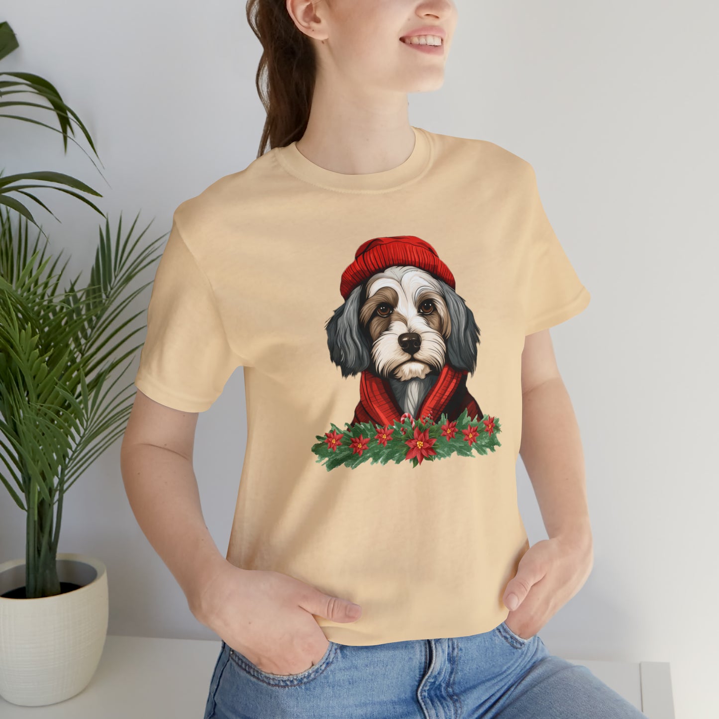 Havanese in Hat & Scarf Unisex Jersey Short Sleeve Tee