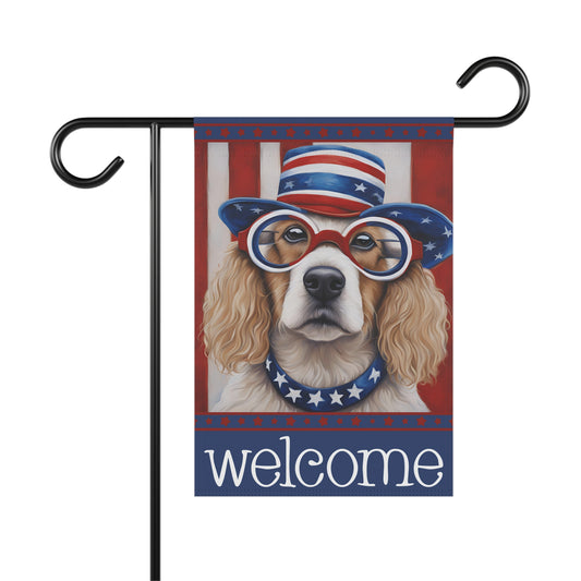 Liberty Dag Welcome 2-Sided Garden & House Flag/Banner