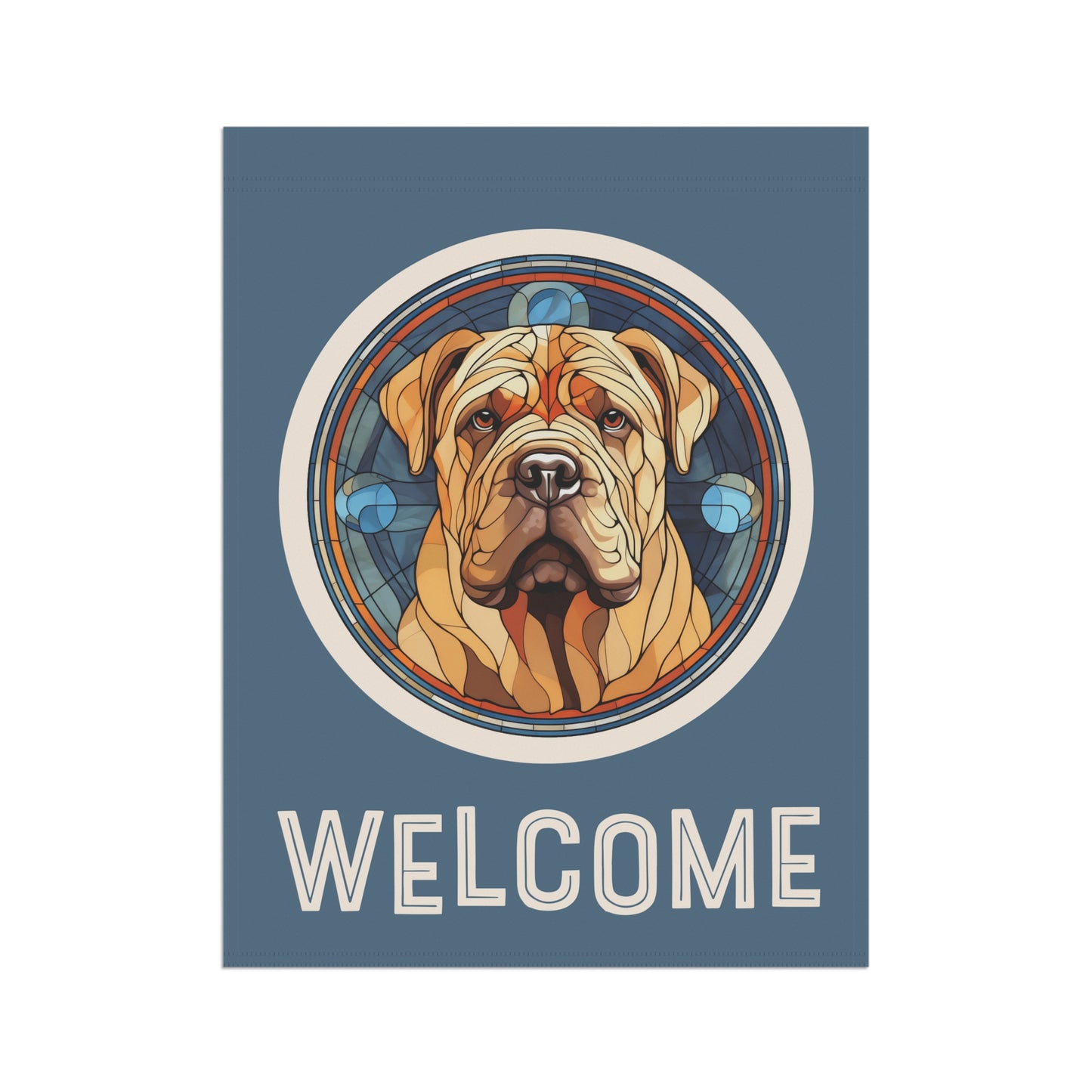 Shar Pei Welcome 2-Sided Garden & House Flag/Banner