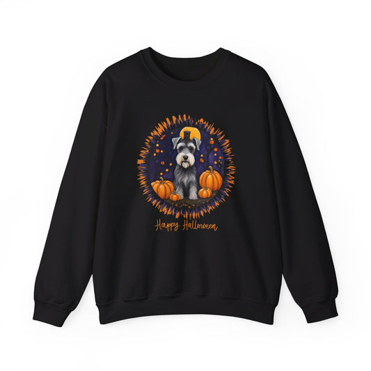 Miniature Schnauzer Halloween Unisex Heavy Blend™ Crewneck Sweatshirt