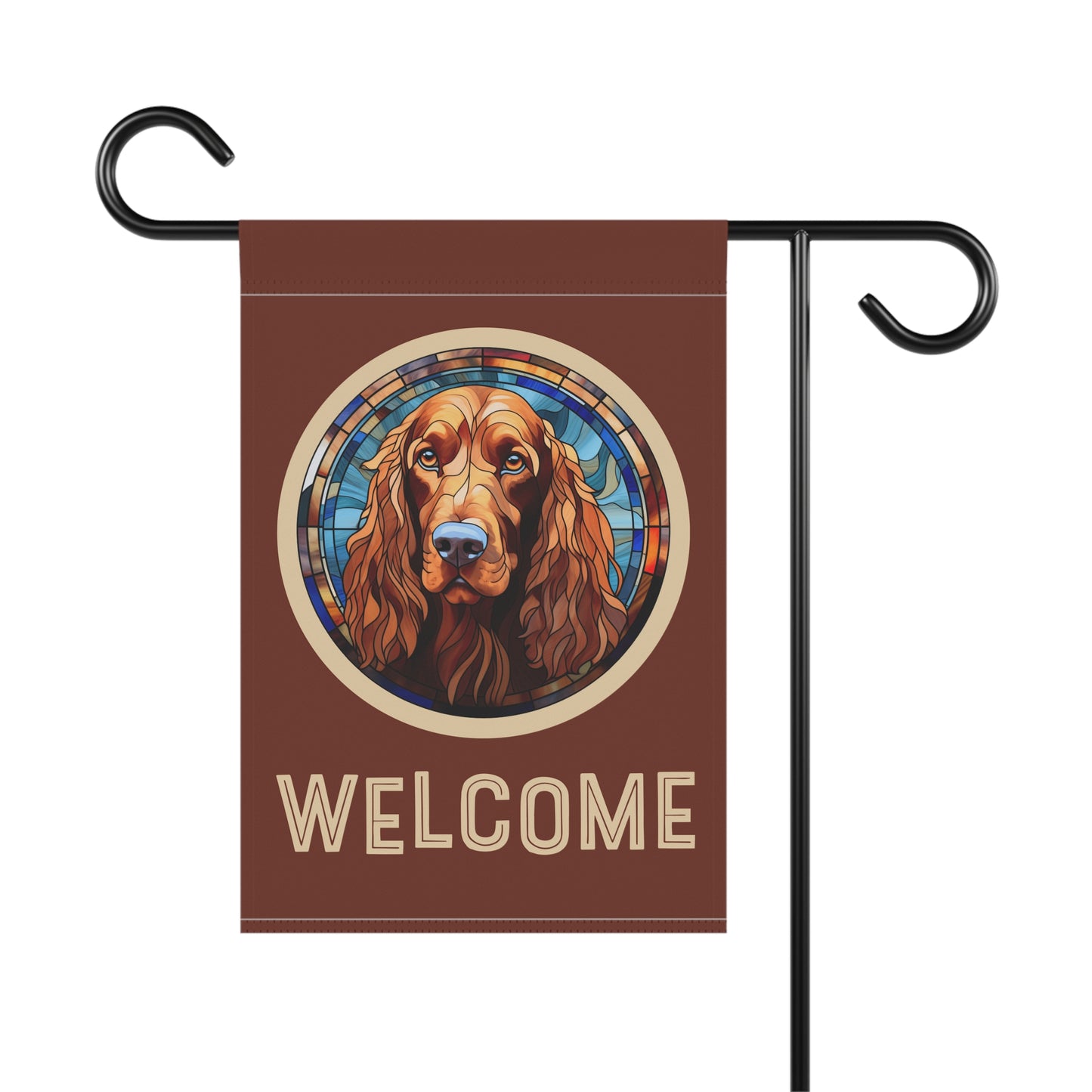 Irish Setter Welcome 2-Sided Garden & House Flag/Banner