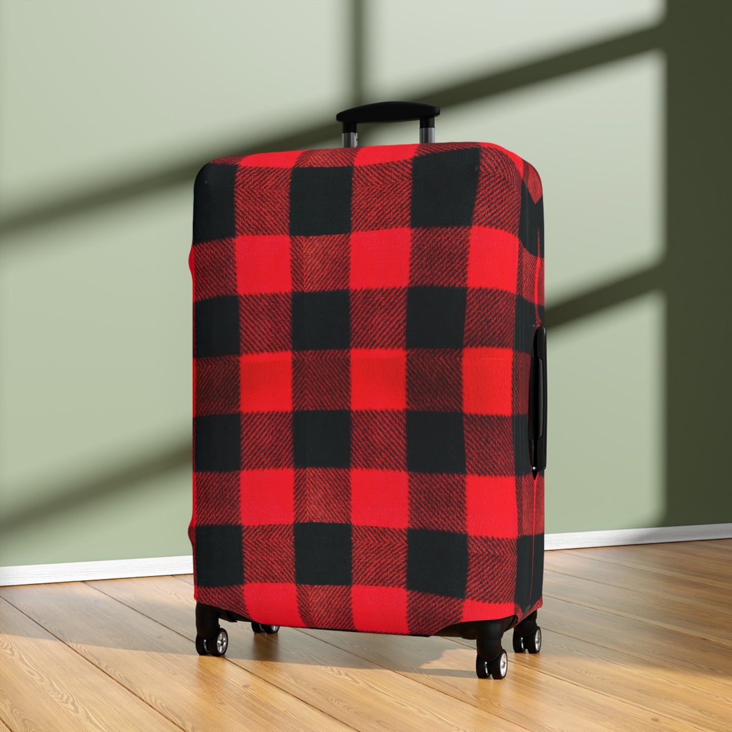 Buffalo Plaid Luggage Cover