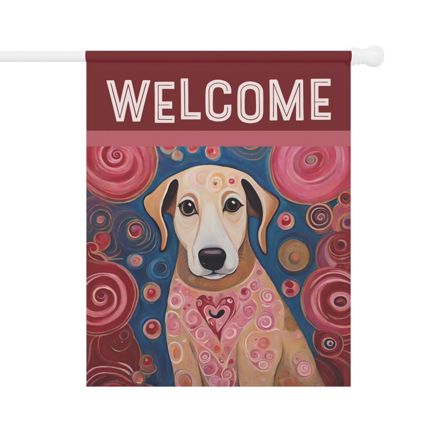 Lola Welcome 2-Sided Garden & House Flag/Banner