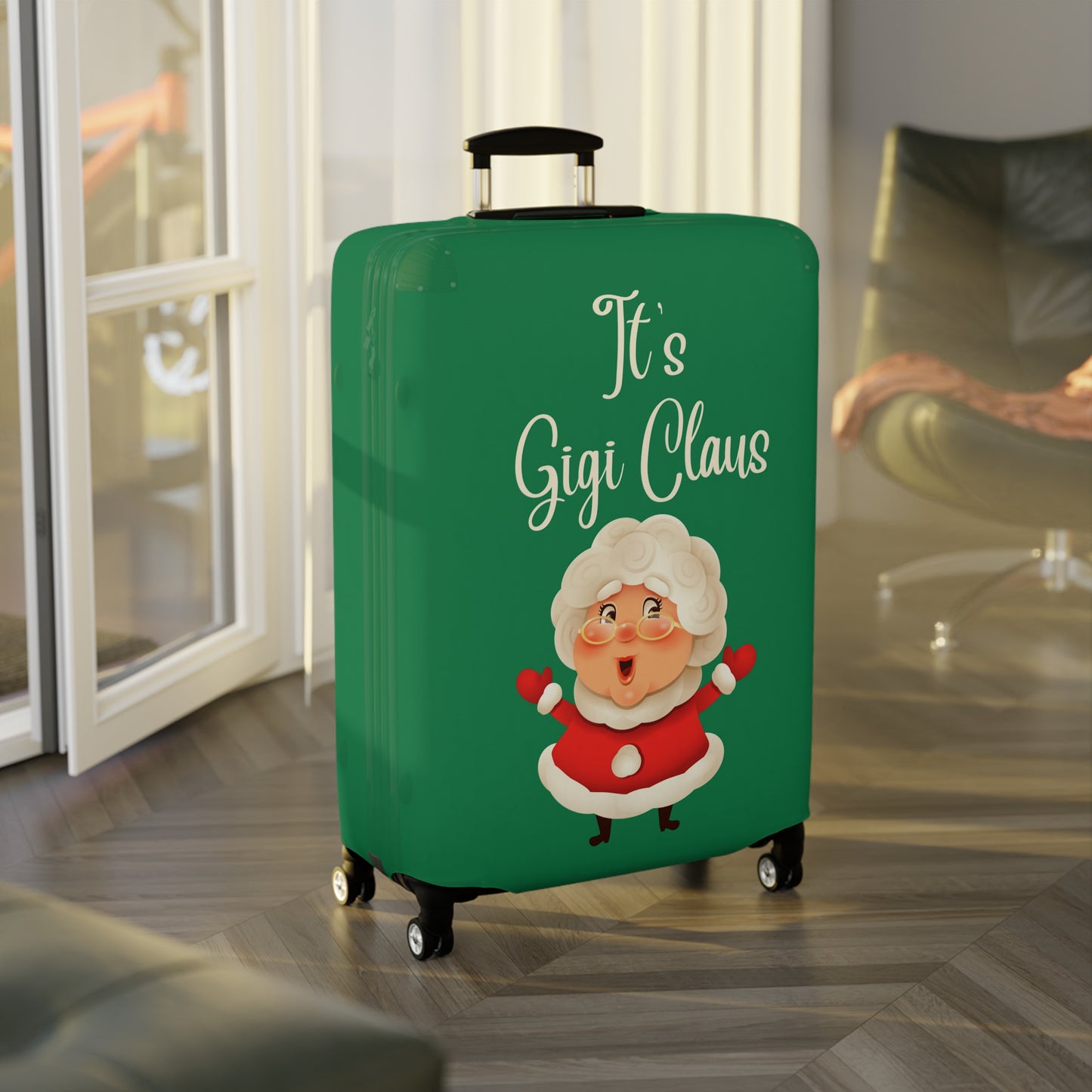 It's Gigi Claus Christmas Luggage Cover