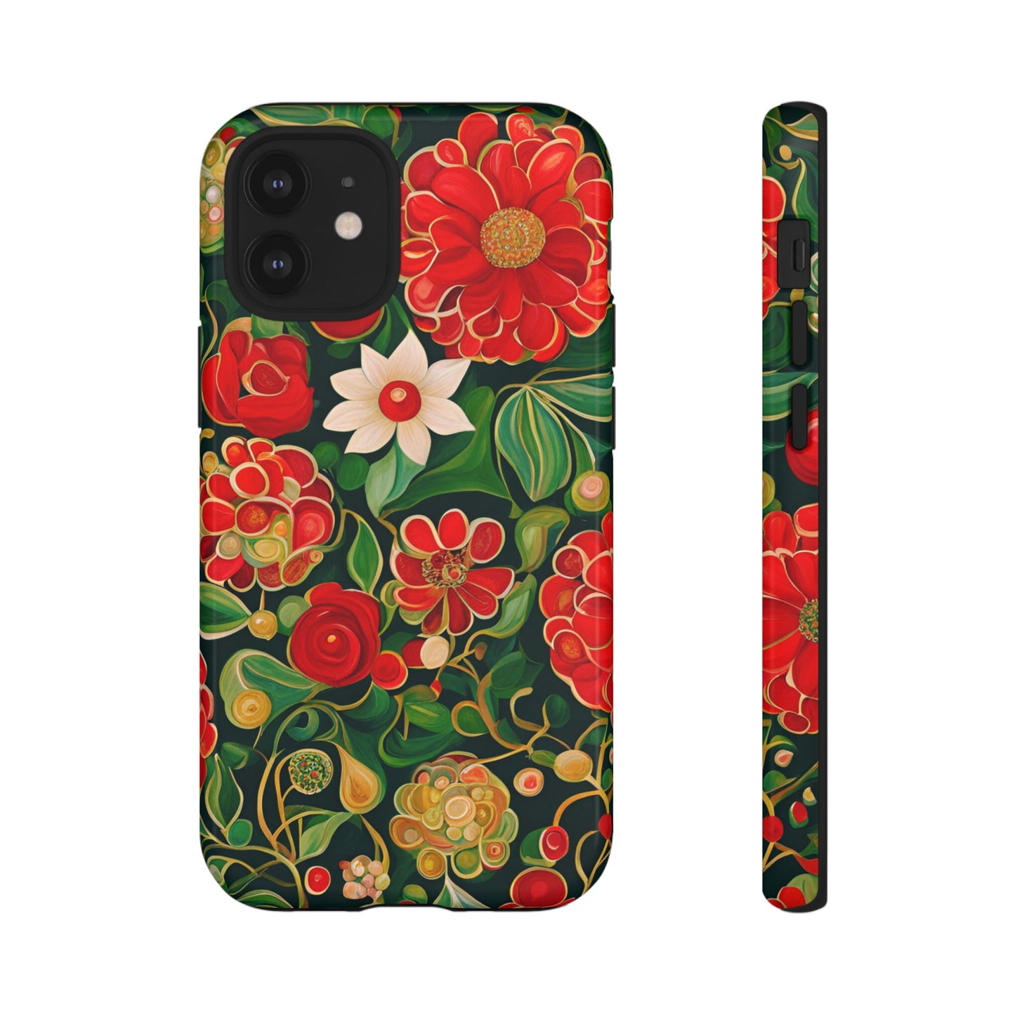 December Flowers iPhone Samsung Galaxy Google Pixel Tough Cases