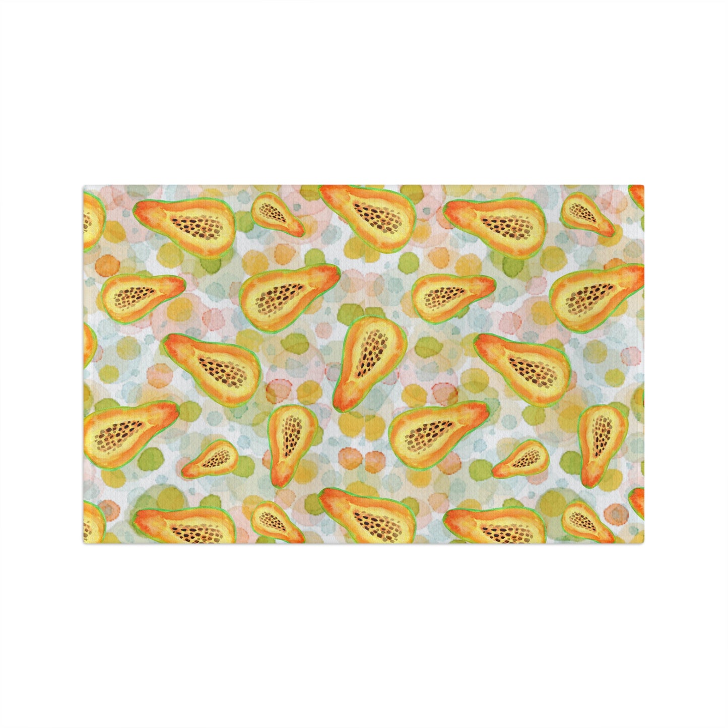 Peppy Papaya Microfiber Tea Towel