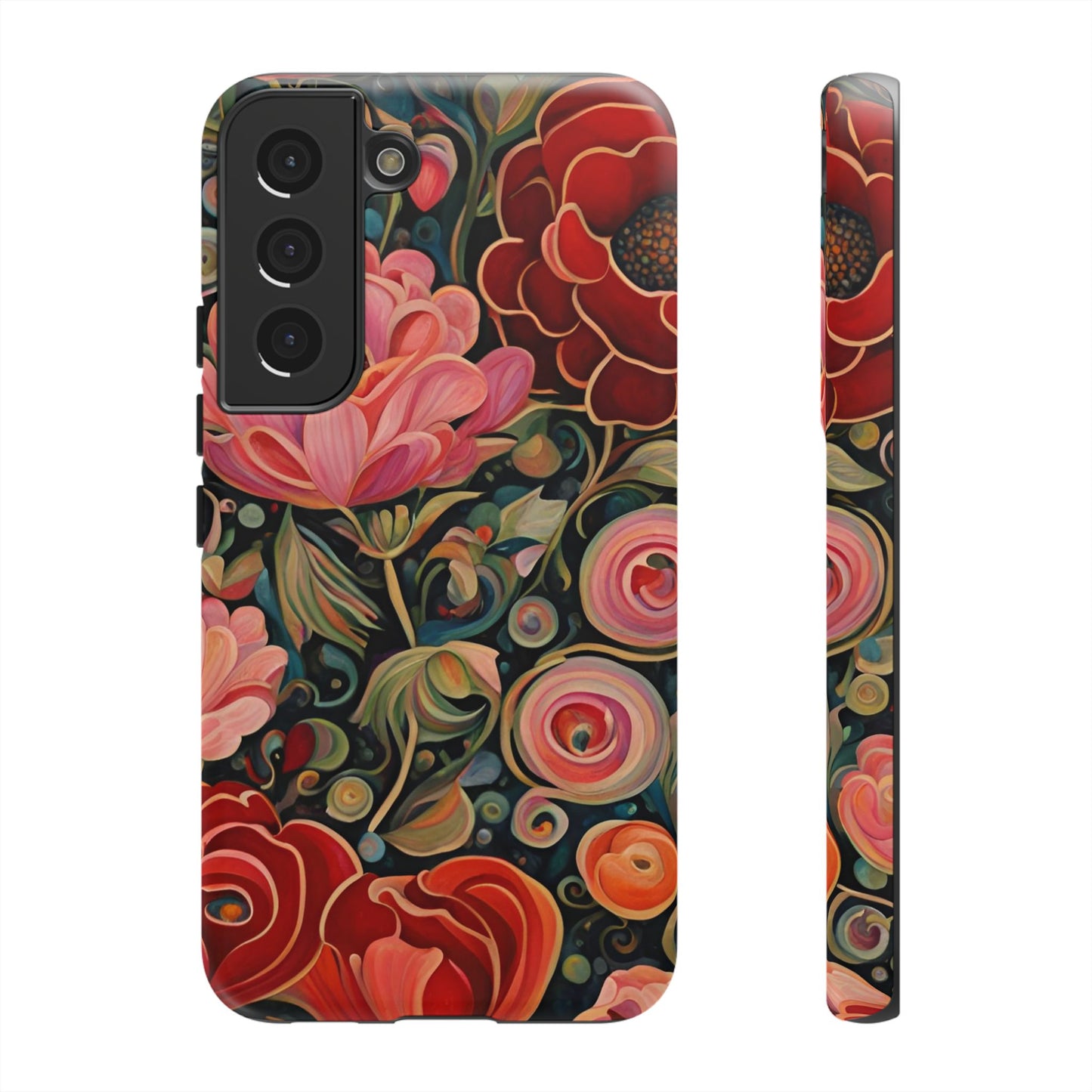 February Flowers iPhone Samsung Galaxy Google Pixel Tough Cases