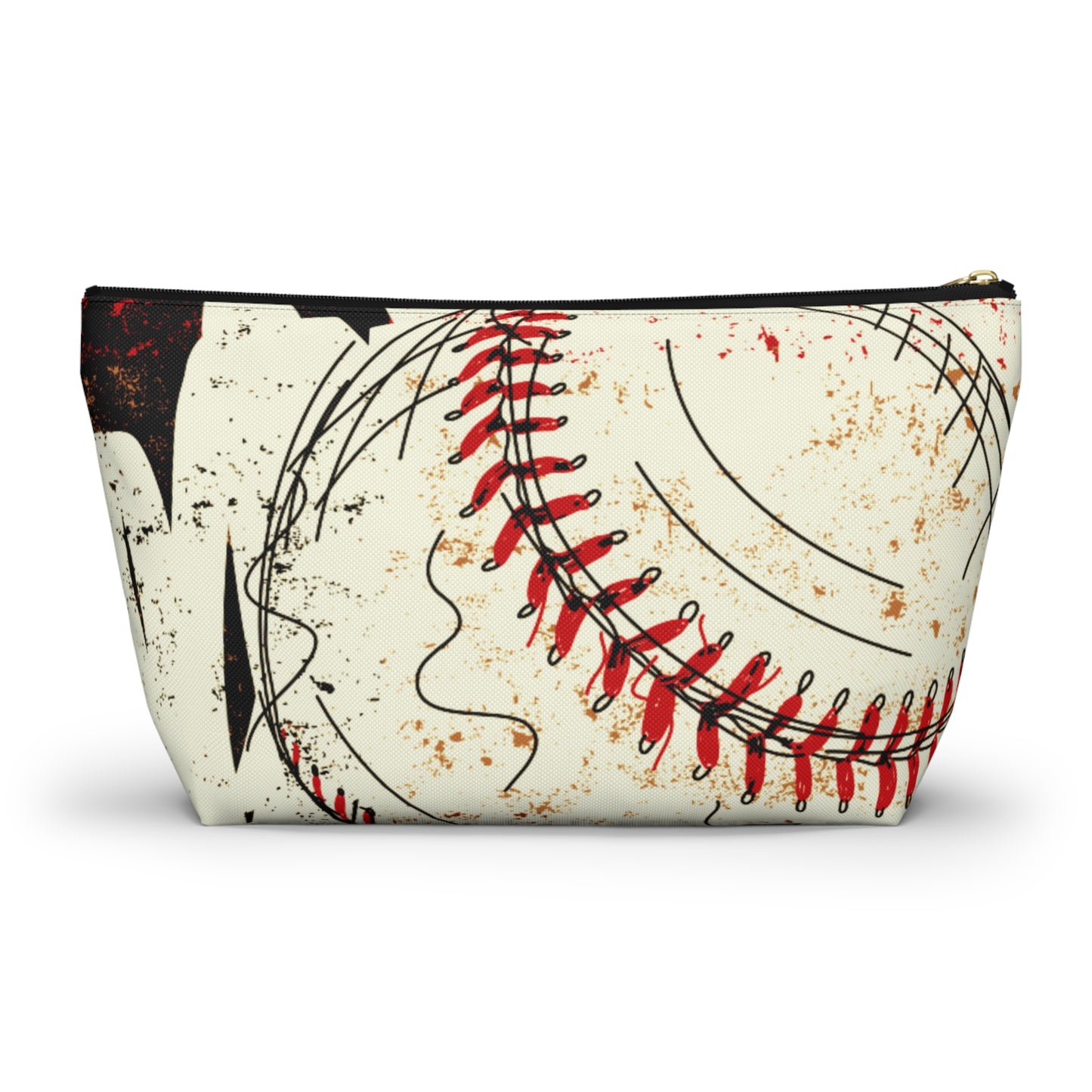 Cardinals Baseball Grunge Accessory Pouch w T-bottom