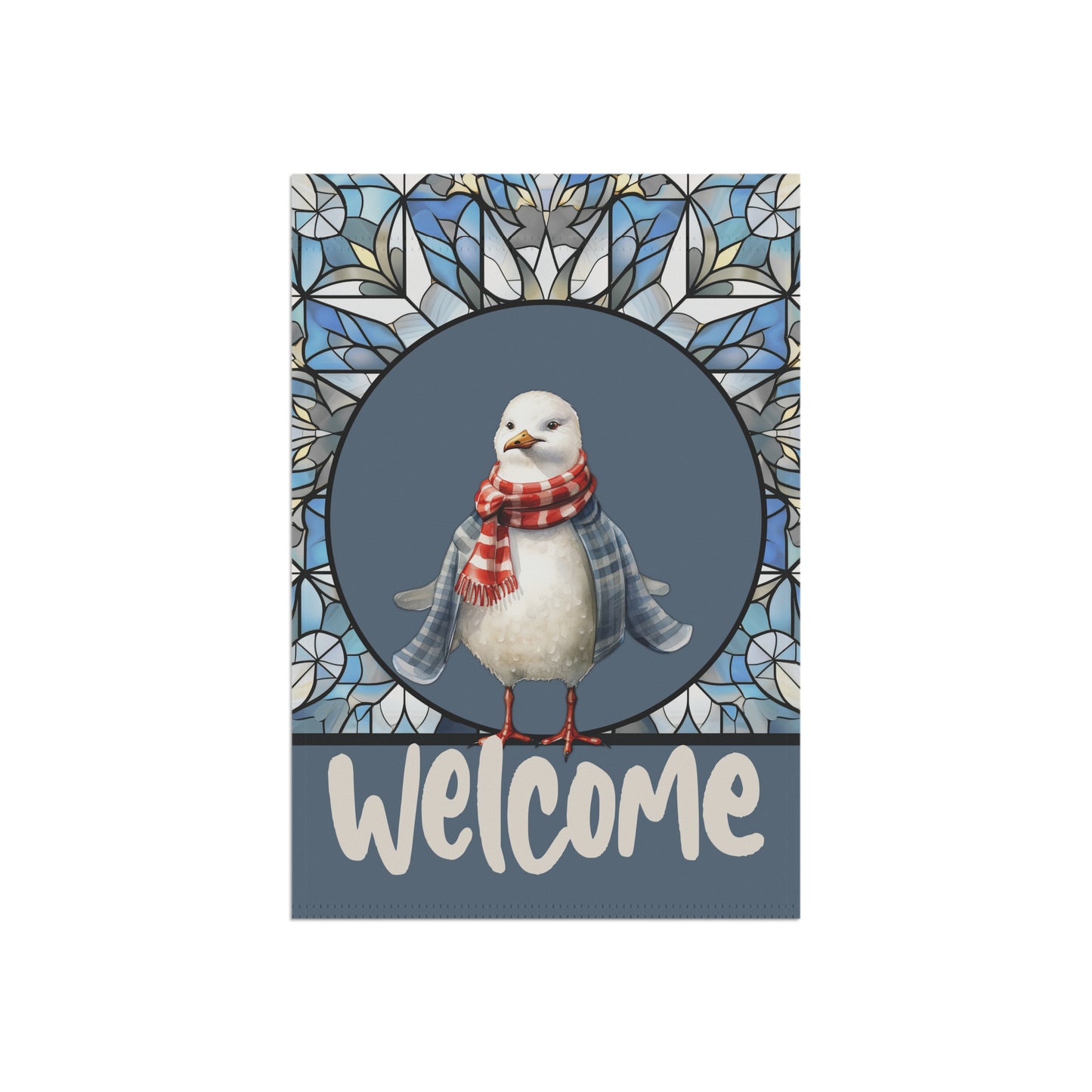 Winter Bird Welcome 2-Sided Garden & House Flag/Banner