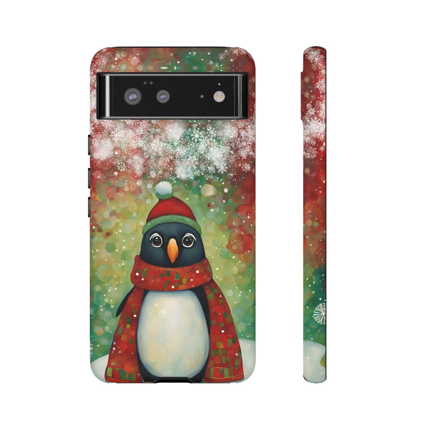 Christmas Penguin iPhone Samsung Galaxy Google Pixel Tough Cases