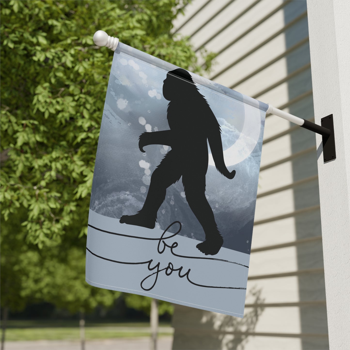 Be You Big Foot 2-Sided Garden & House Flag/Banner