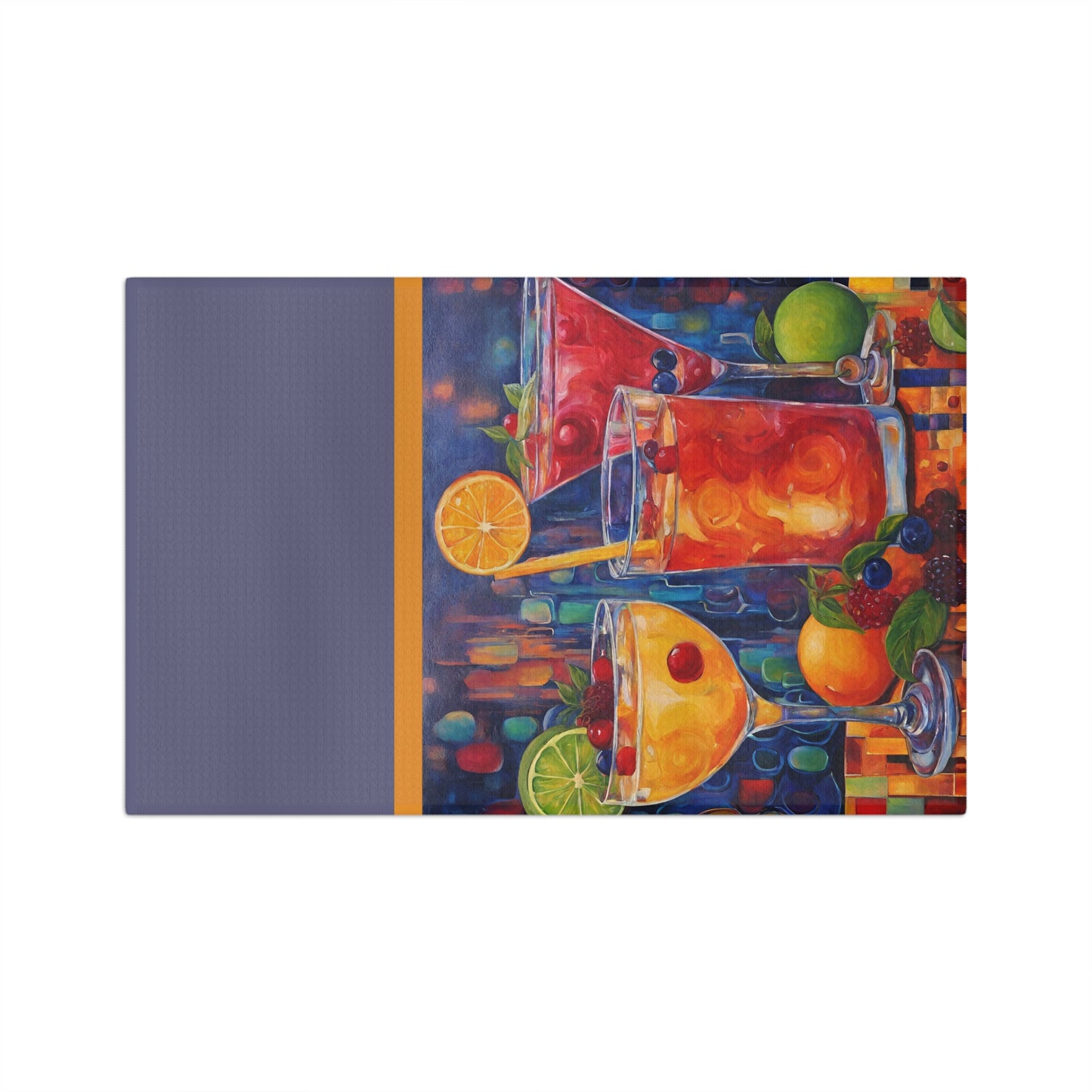 Fruity Cocktails Microfiber Tea Towel