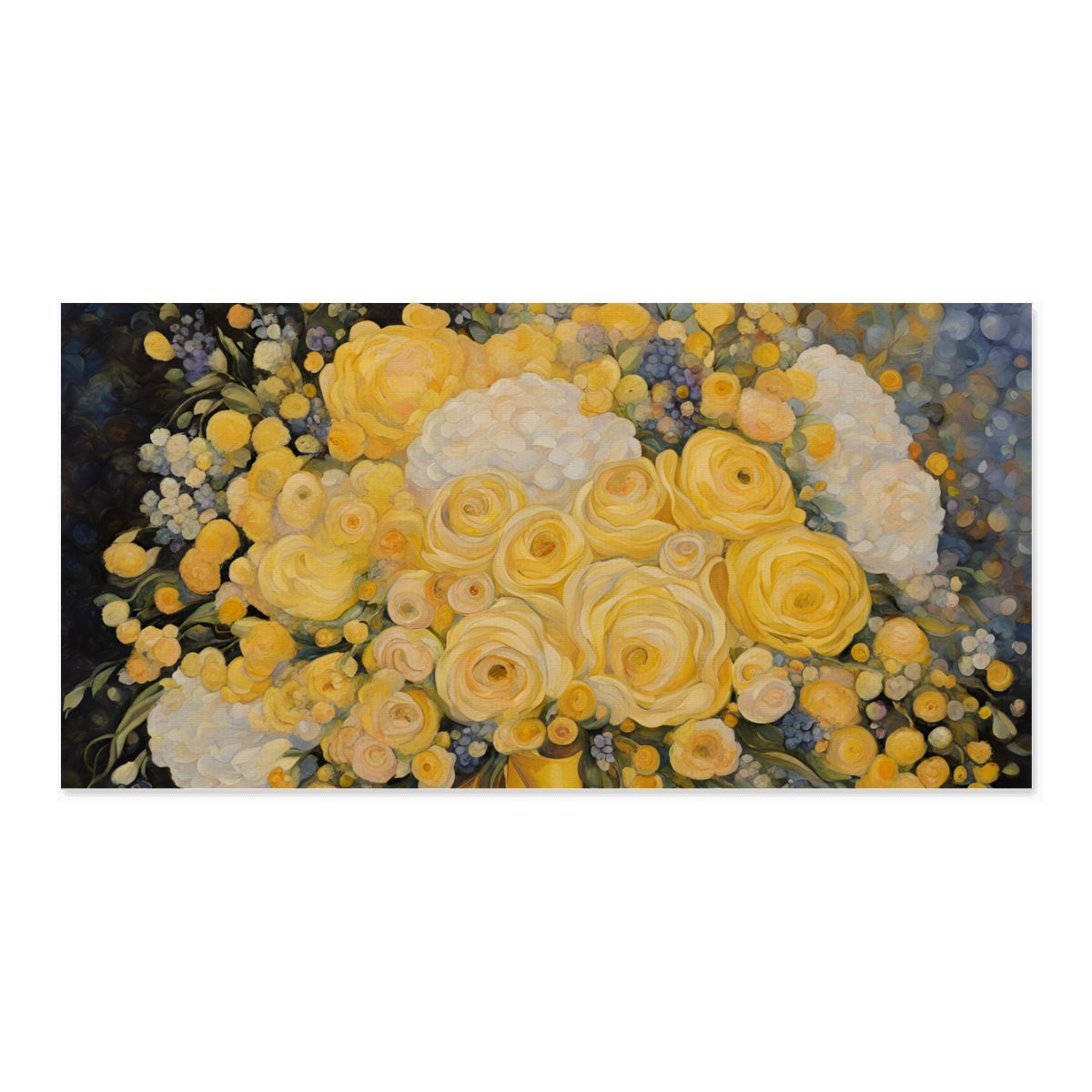 60" x 30" Printed Canvas Fabric Wall Art - No Frame (Made in USA)