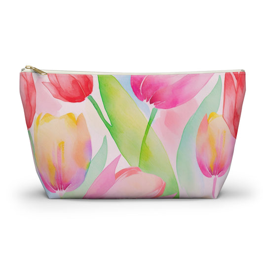 Through the Tulips Accessory Pouch w T-bottom