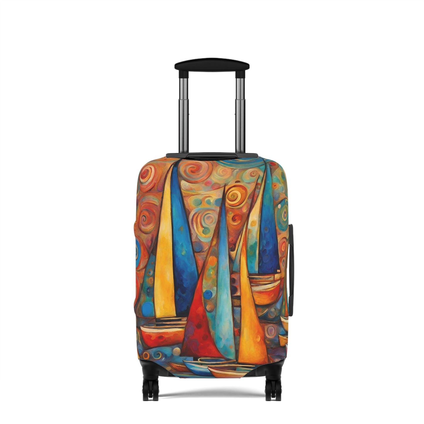 Colorful Sailboats Luggage Cover