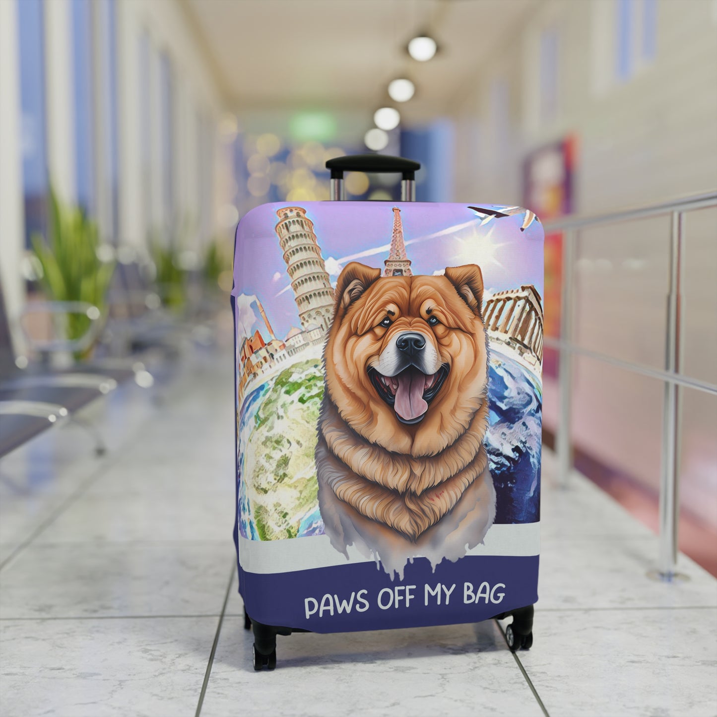 Chow Chow Paws Off My Bag Luggage Cover