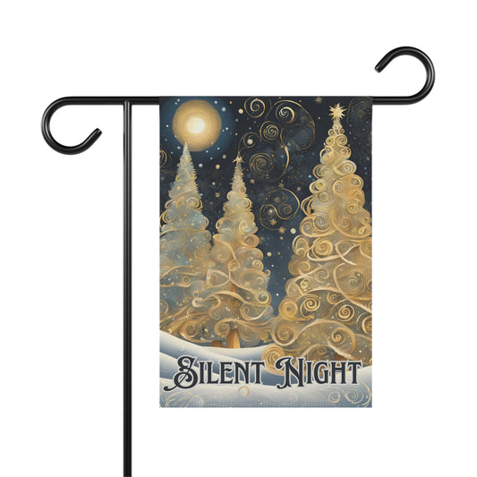 Silent Night 2-Sided Garden & House Flag/Banner