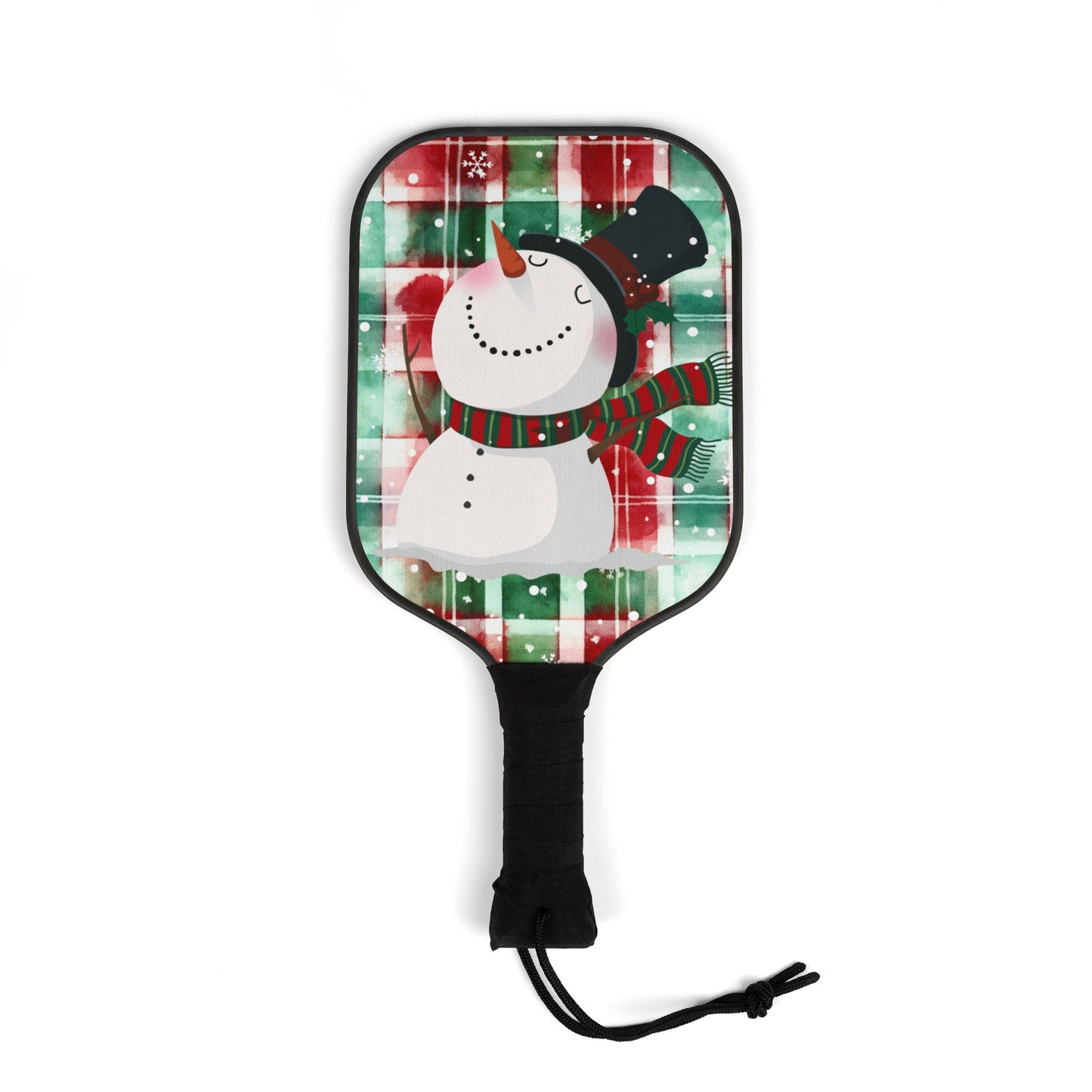 Snowman Plaid Pickleball Kit