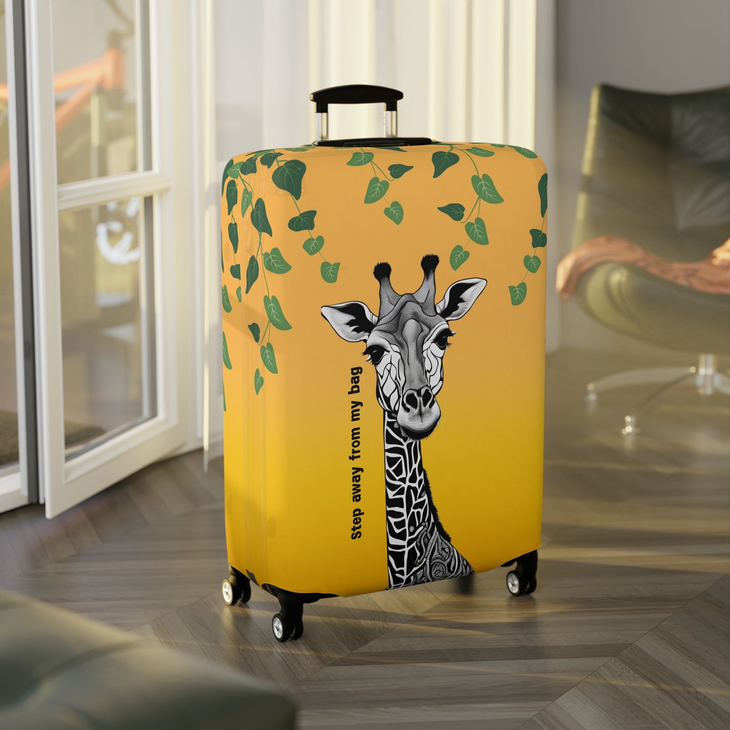 Giraffe Step Away From My Bag Luggage Cover