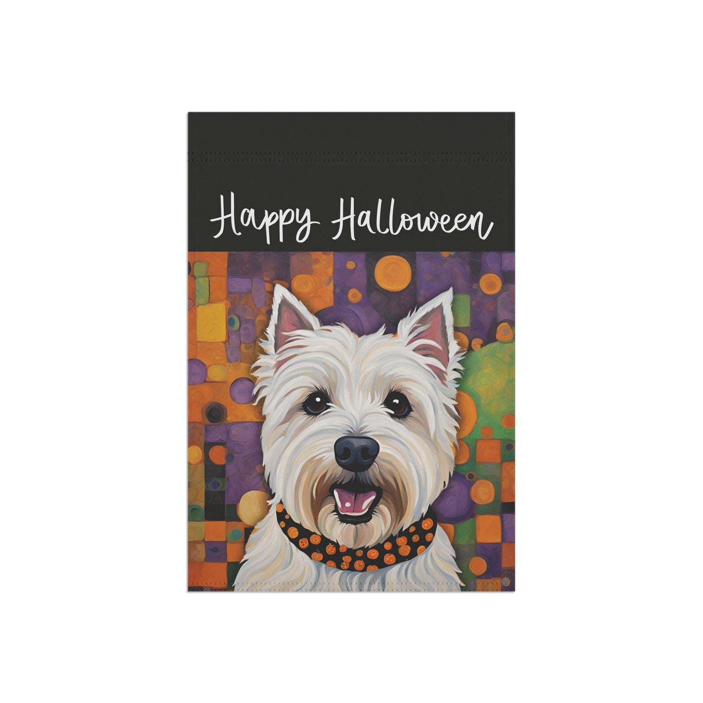 Westie Happy Halloween 2-Sided Garden & House Flag/Banner