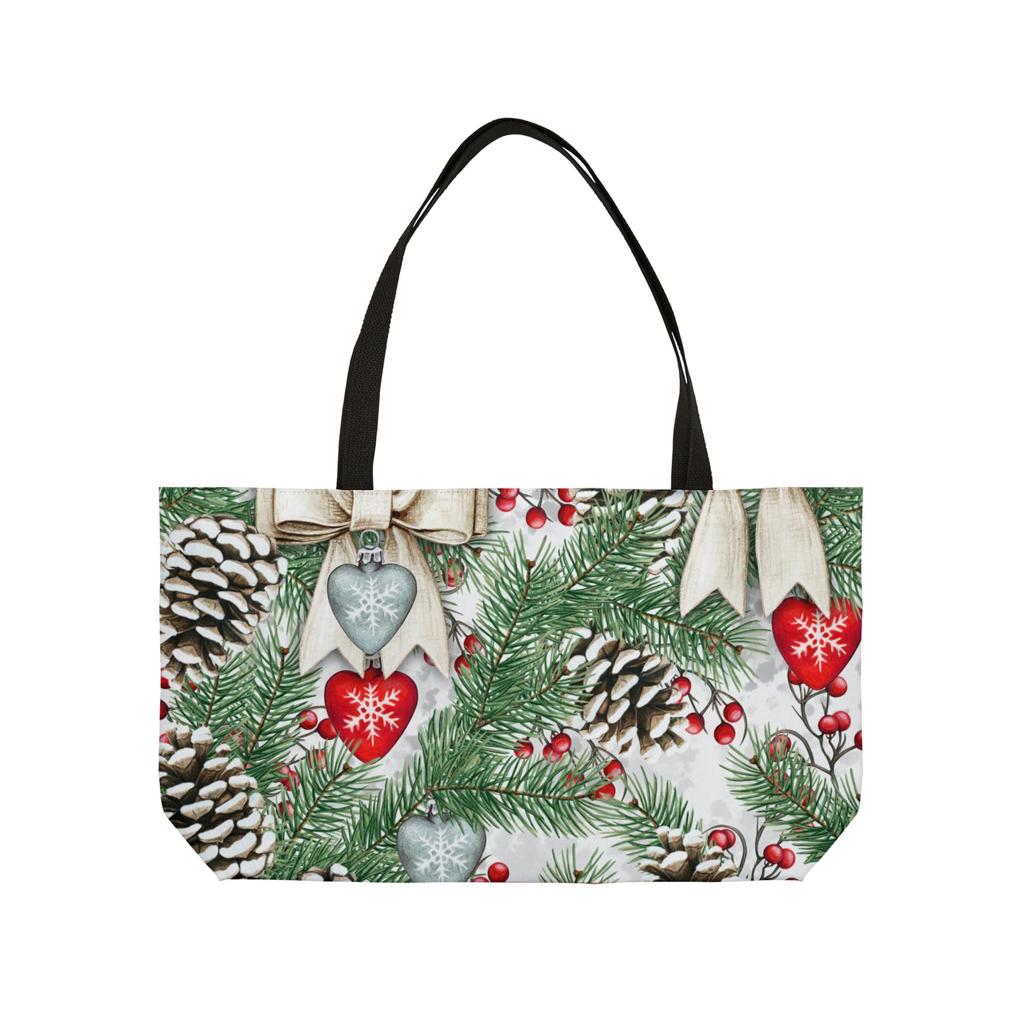 Pinecones & Bows Weekender Tote Bag