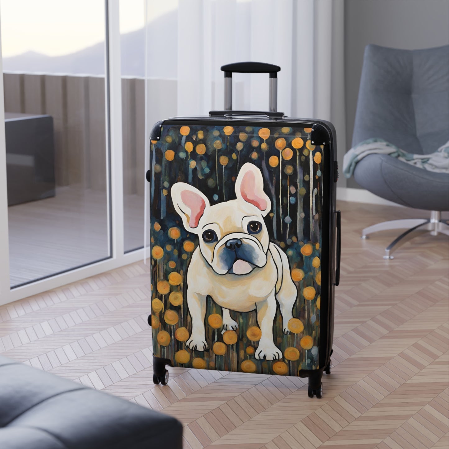 Have a Seat Frenchie Suitcase