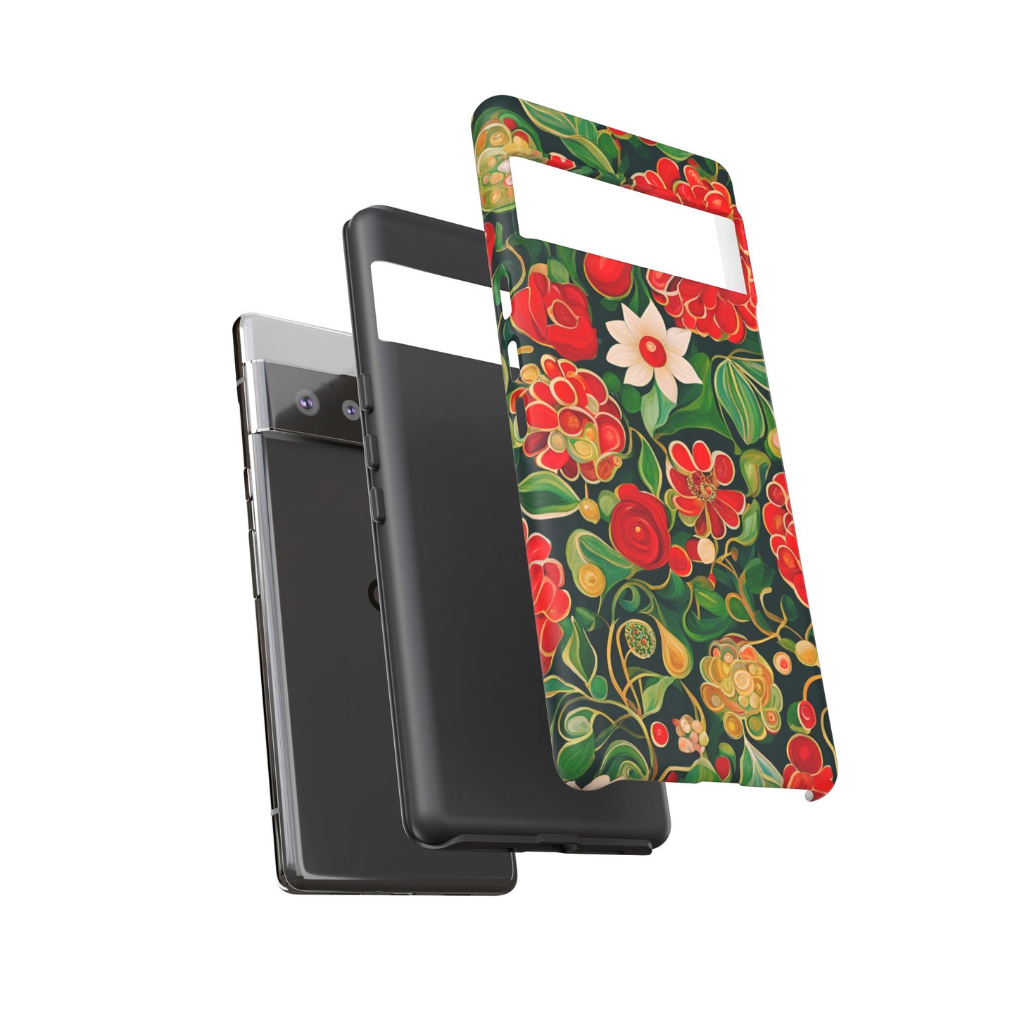 December Flowers iPhone Samsung Galaxy Google Pixel Tough Cases