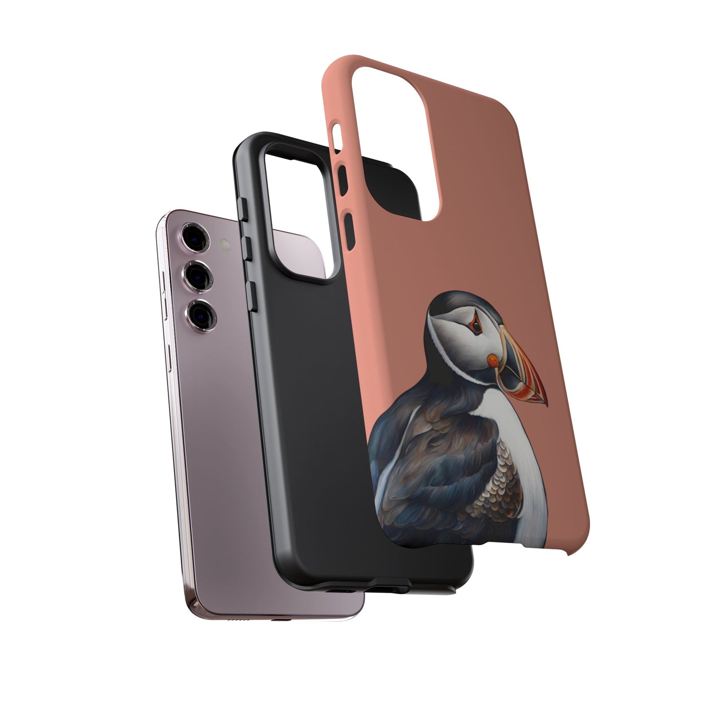 Puffin Wildlife iPhone Samsung Galaxy Google Pixel Tough Cases