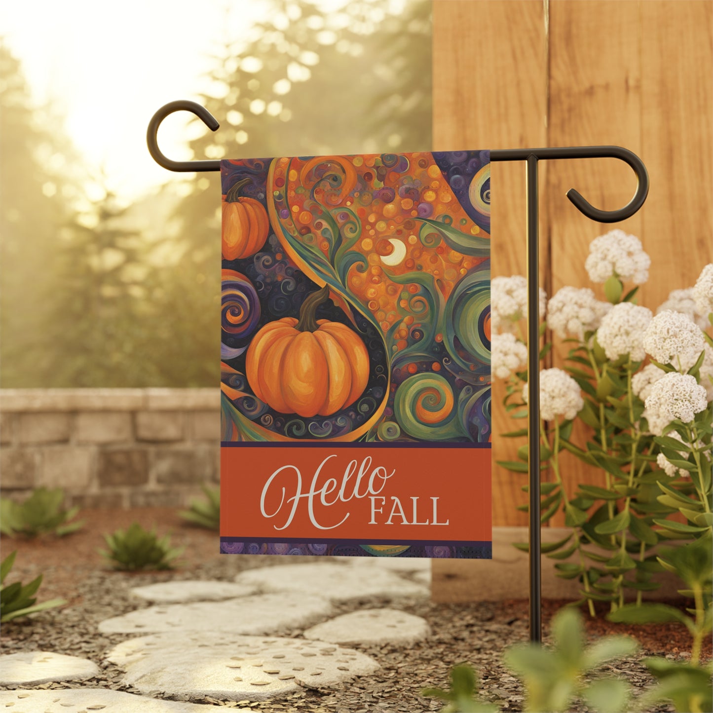 Hello Fall 2-Sided Garden & House Flag/Banner