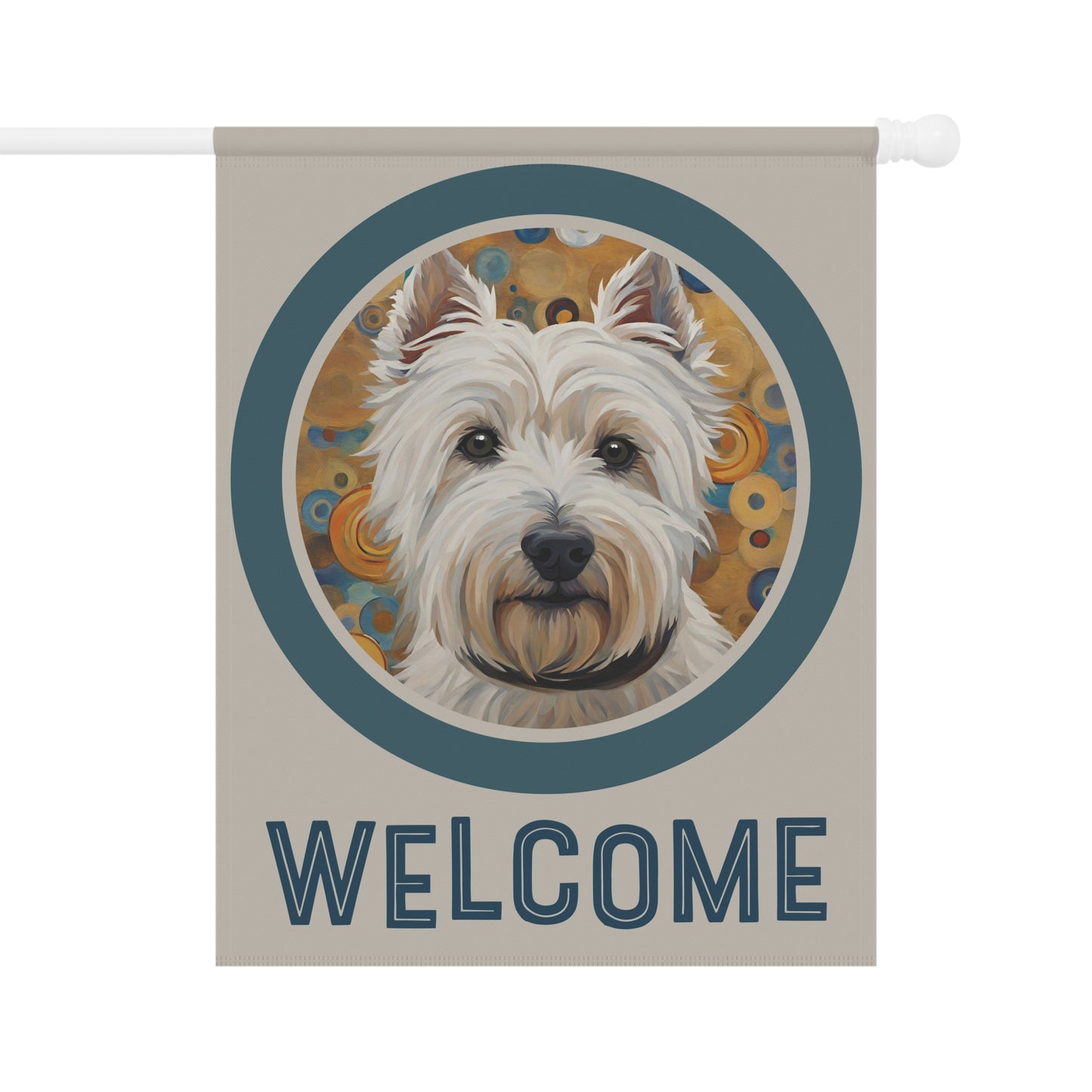 West Highland Terrier Welcome 2-Sided Garden & House Flag/Banner