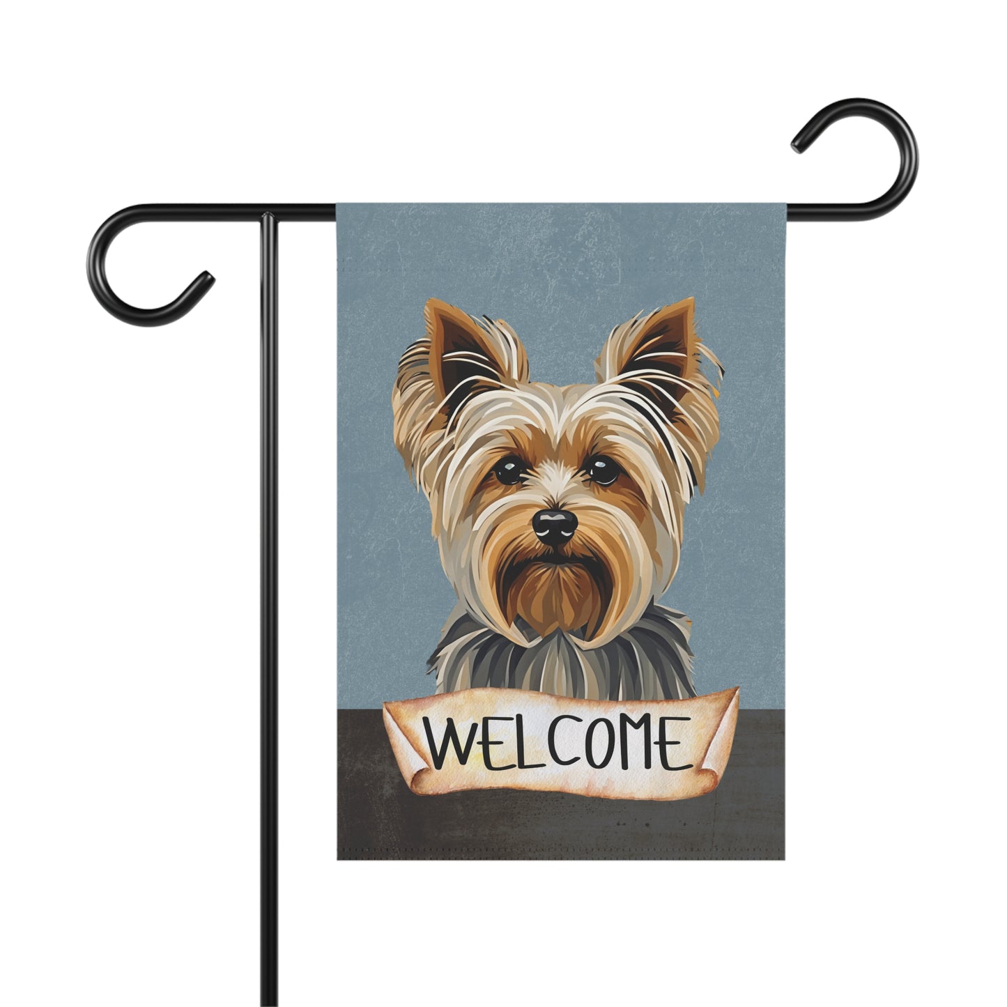 Yorkshire Terrier Welcome 2-Sided Garden & House Flag/Banner