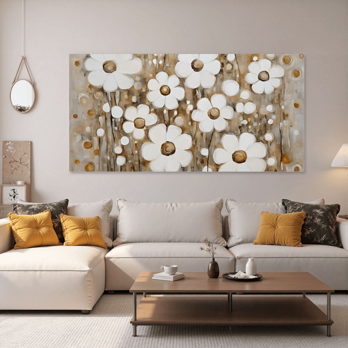60" x 30" Printed Canvas Fabric Wall Art - No Frame (Made in USA)