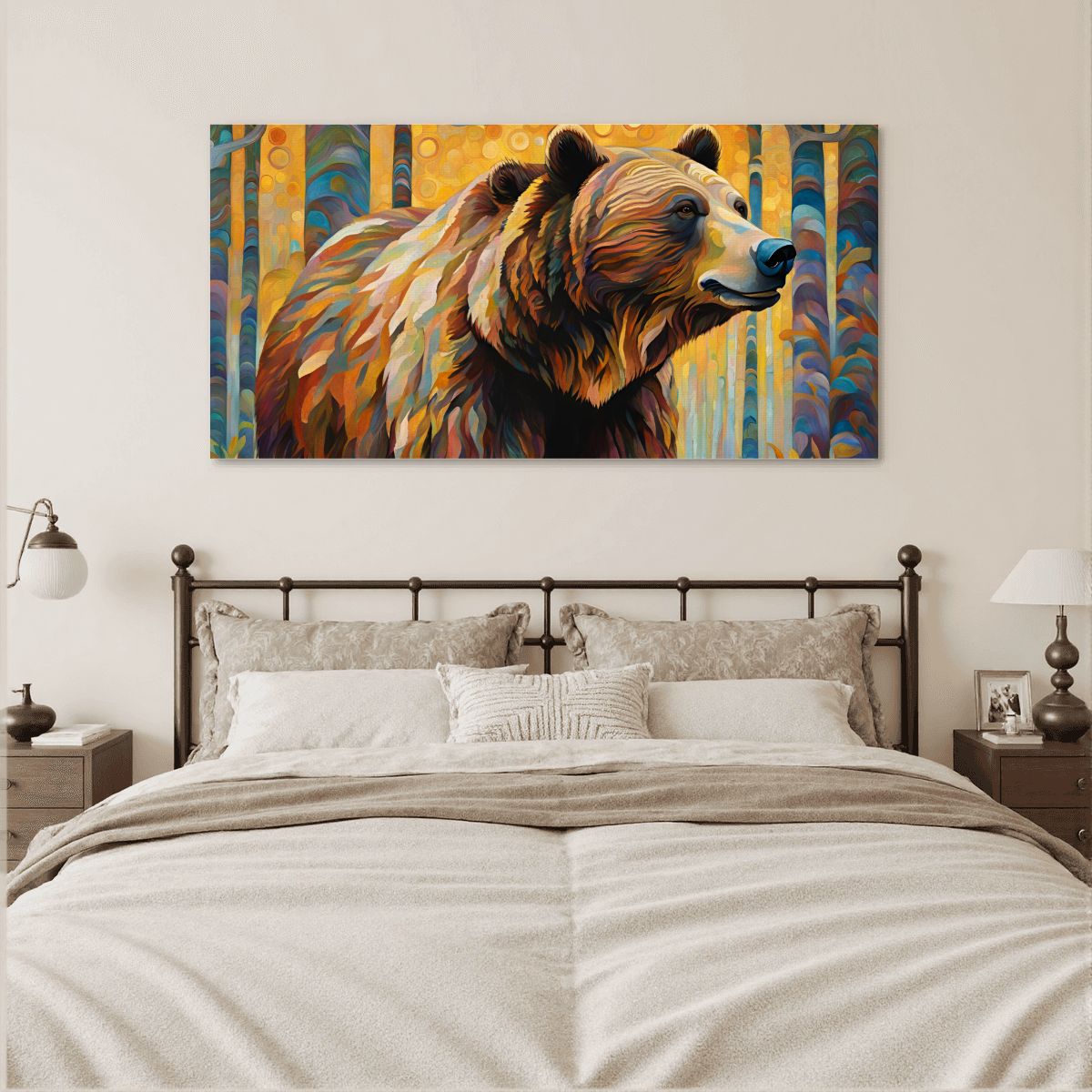 60" x 30" Printed Canvas Fabric Wall Art - No Frame (Made in USA)