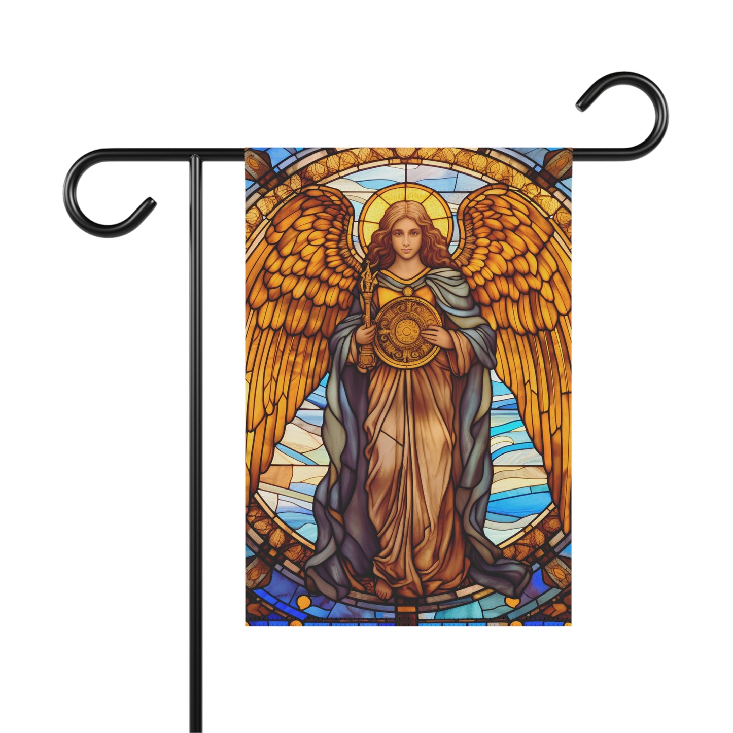 Stained Glass Angel(2) 2-Sided  Garden & House Banner