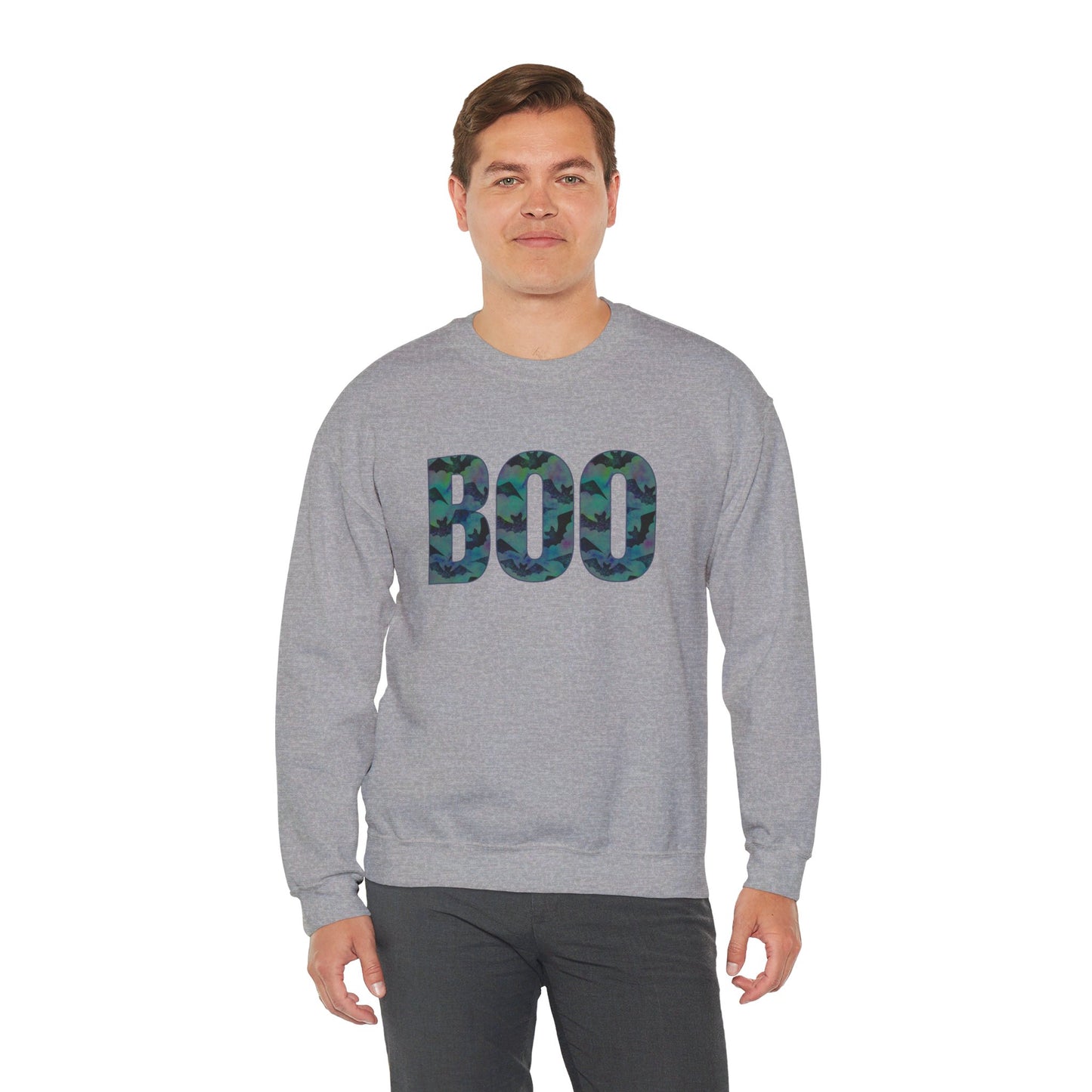 Bats BOO Unisex Heavy Blend™ Crewneck Sweatshirt