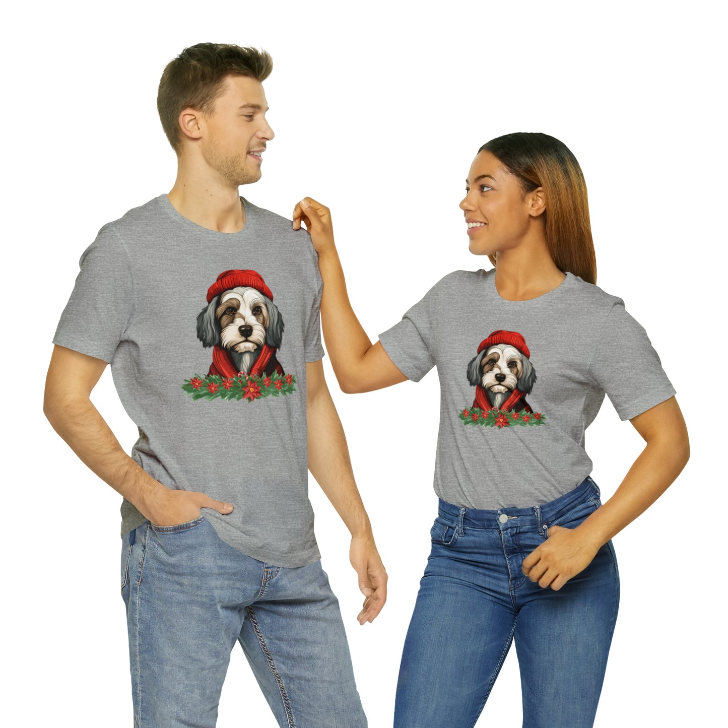 Havanese in Hat & Scarf Unisex Jersey Short Sleeve Tee