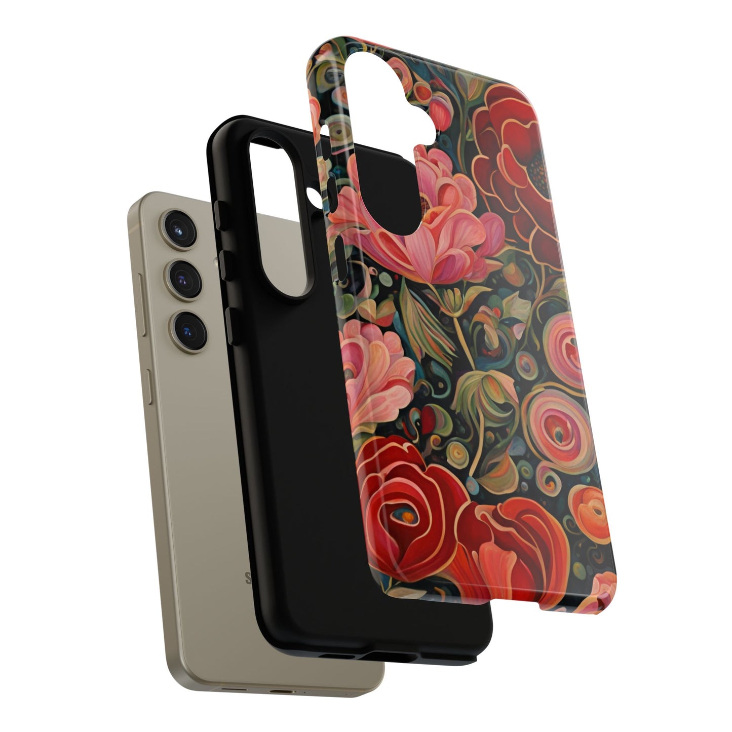 February Flowers iPhone Samsung Galaxy Google Pixel Tough Cases