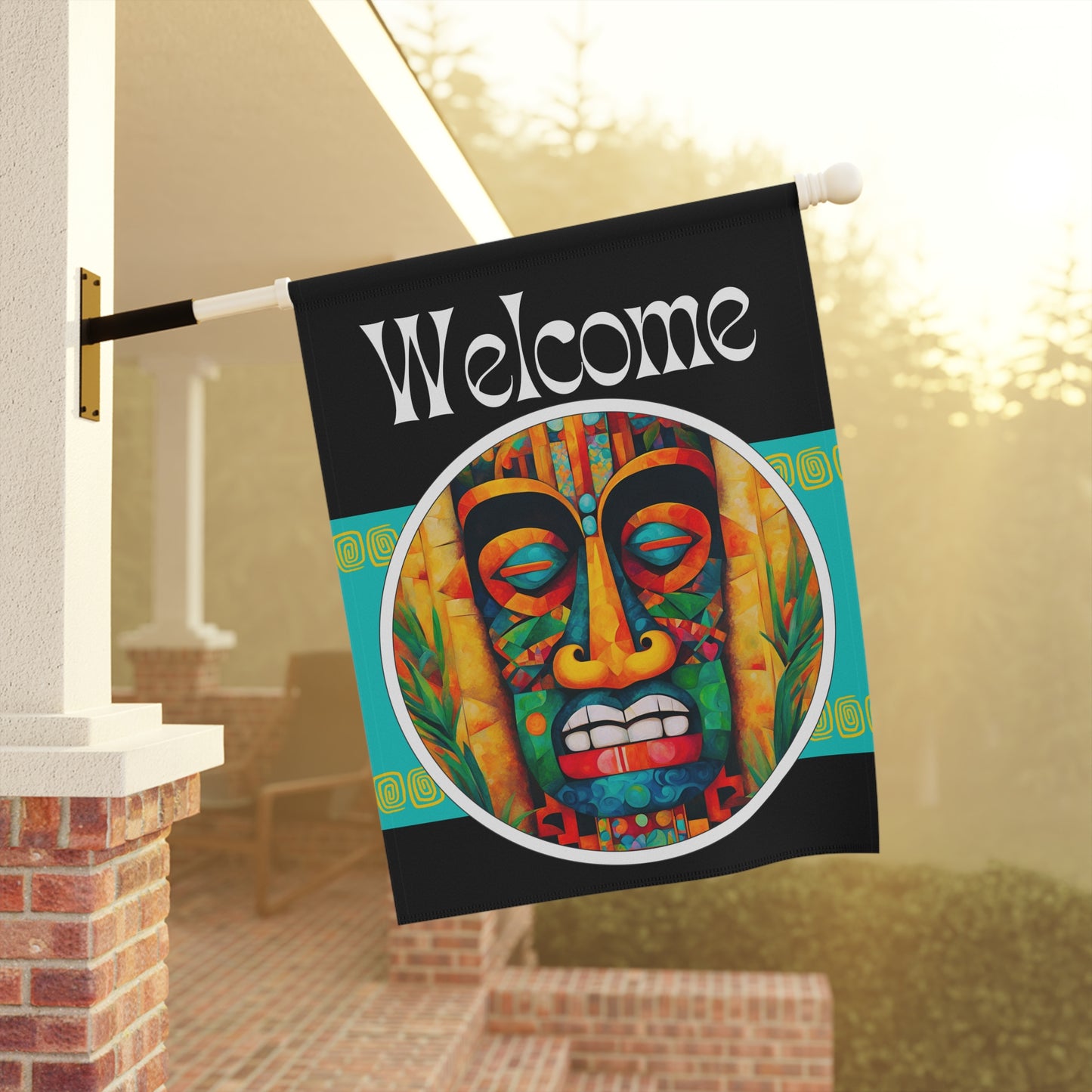 Tkik Frank Welcome 2-Sided Garden & House Flag/Banner