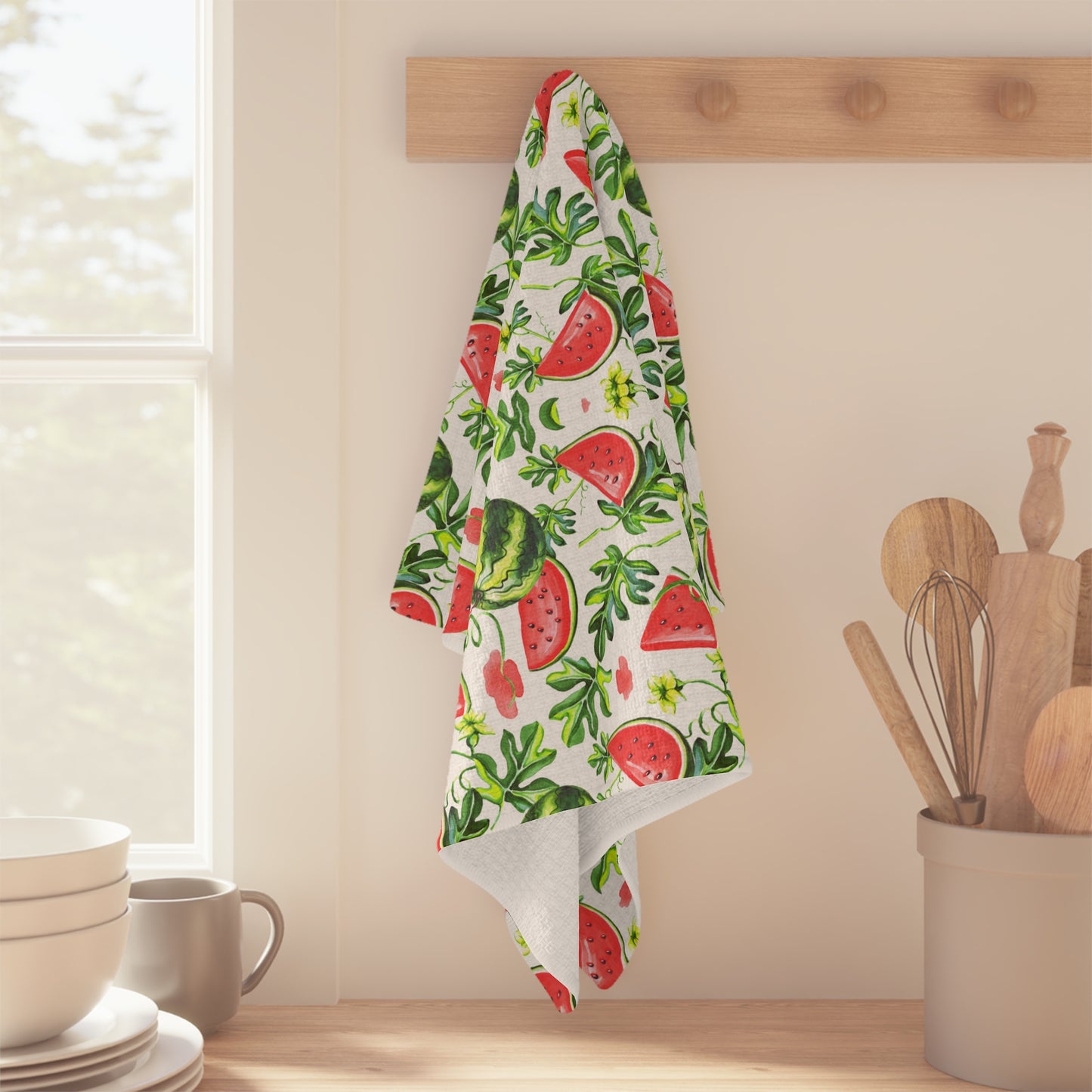 Watermelon Patch Microfiber Tea Towel