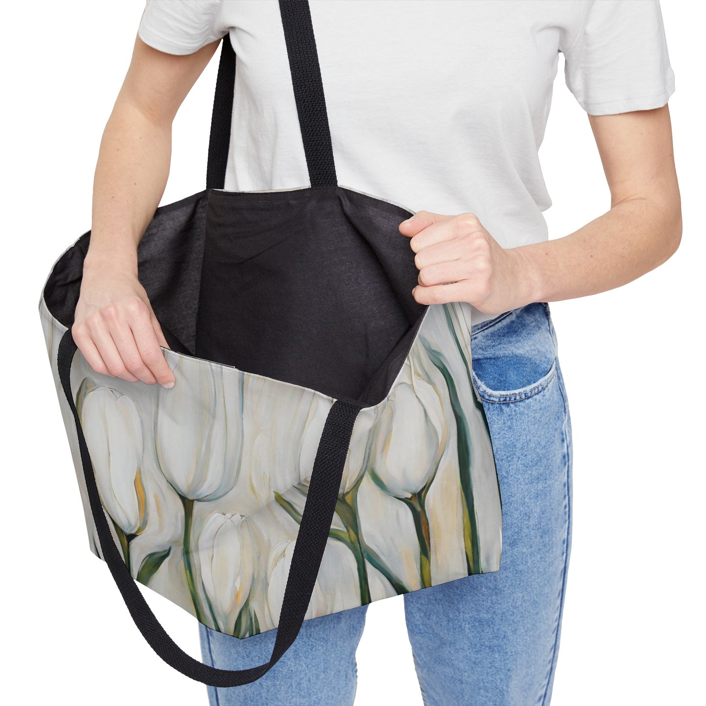 White Tulips Weekender Tote Bag