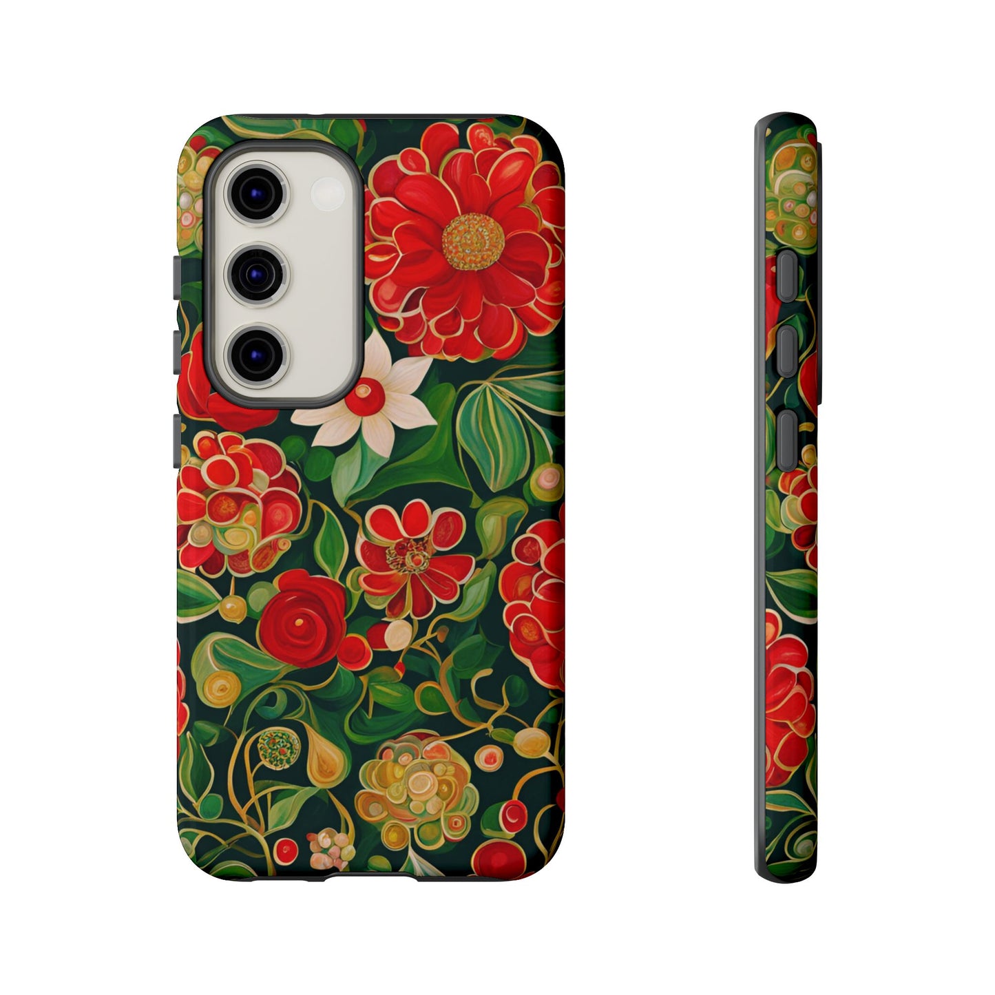 December Flowers iPhone Samsung Galaxy Google Pixel Tough Cases