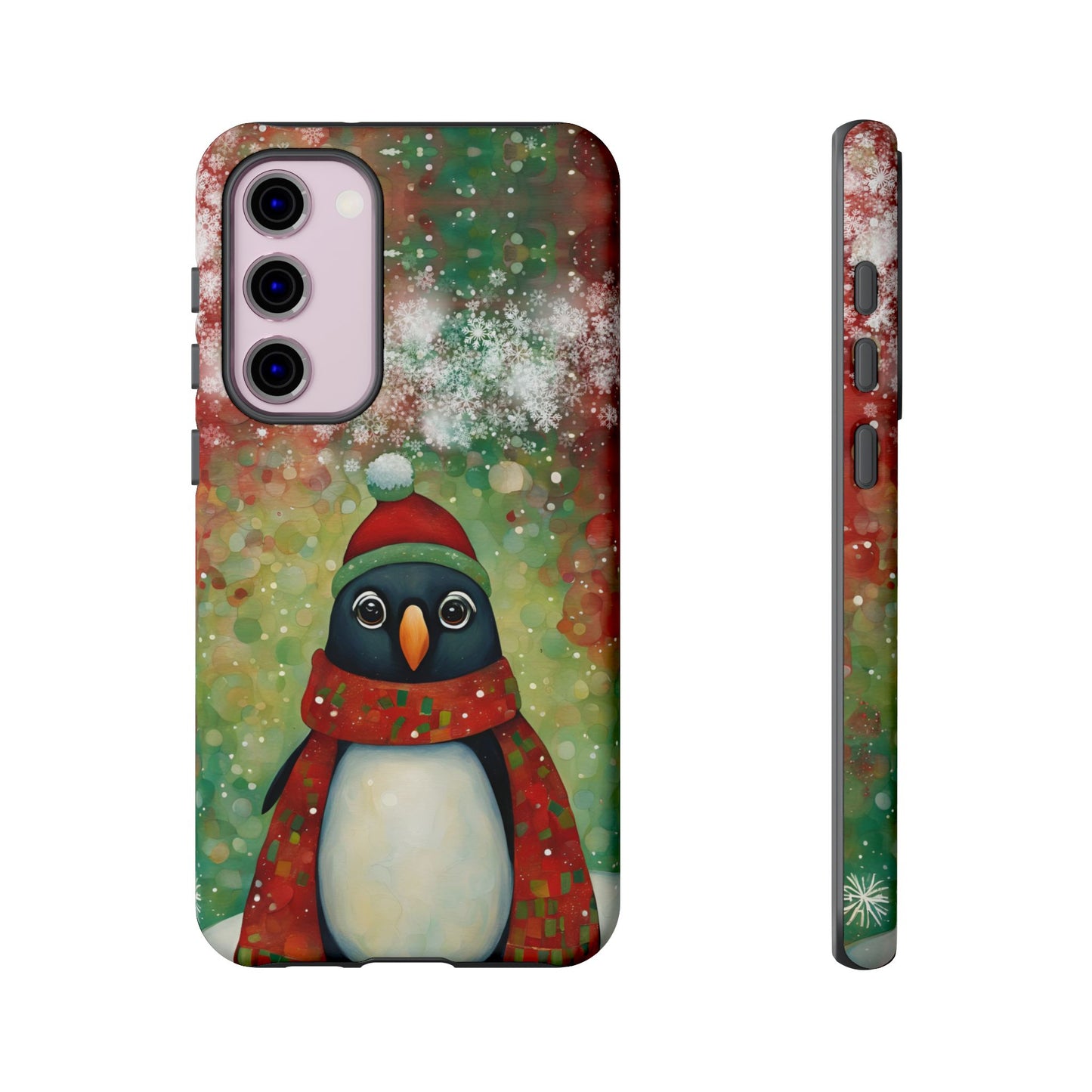 Christmas Penguin iPhone Samsung Galaxy Google Pixel Tough Cases