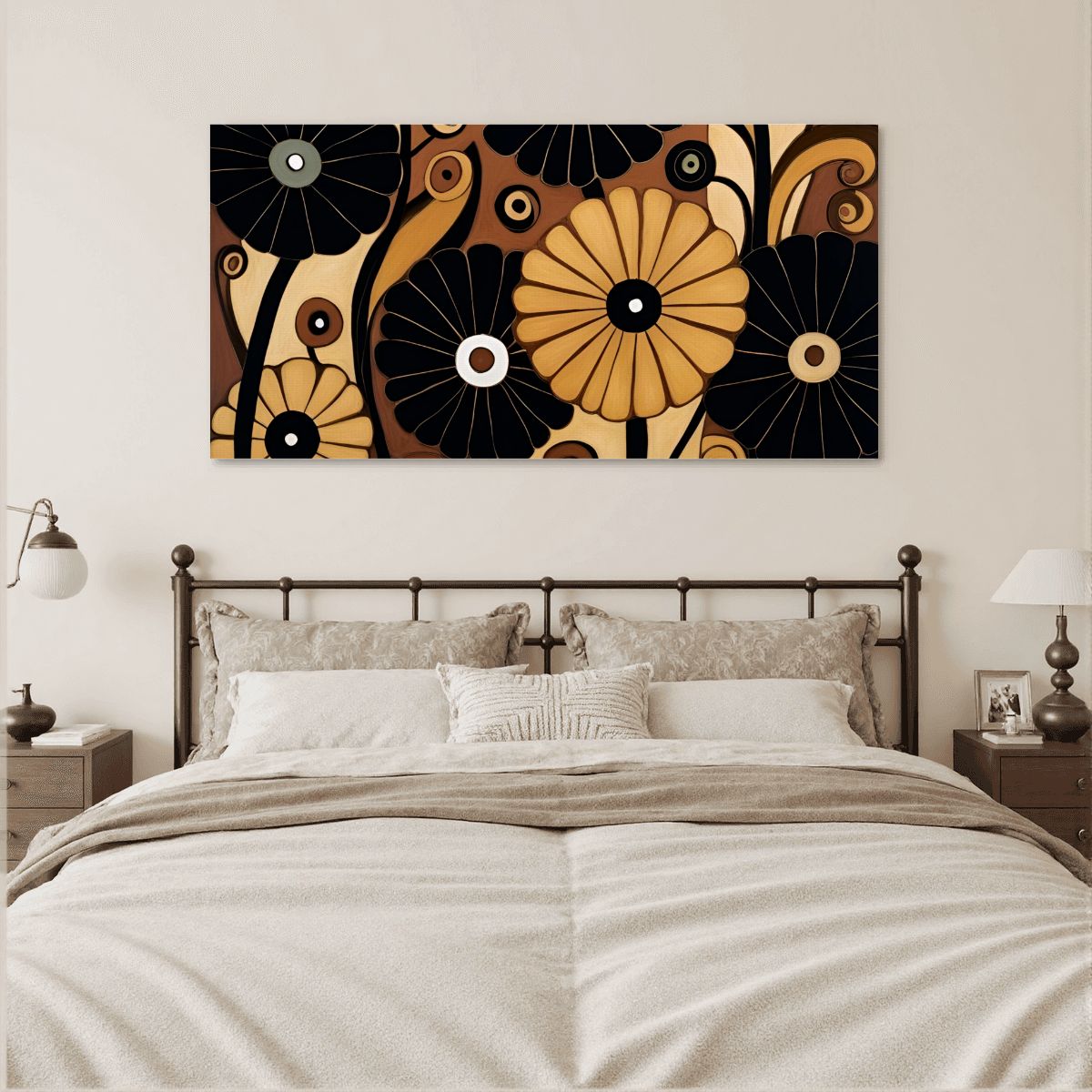 60" x 30" Printed Canvas Fabric Wall Art - No Frame (Made in USA)