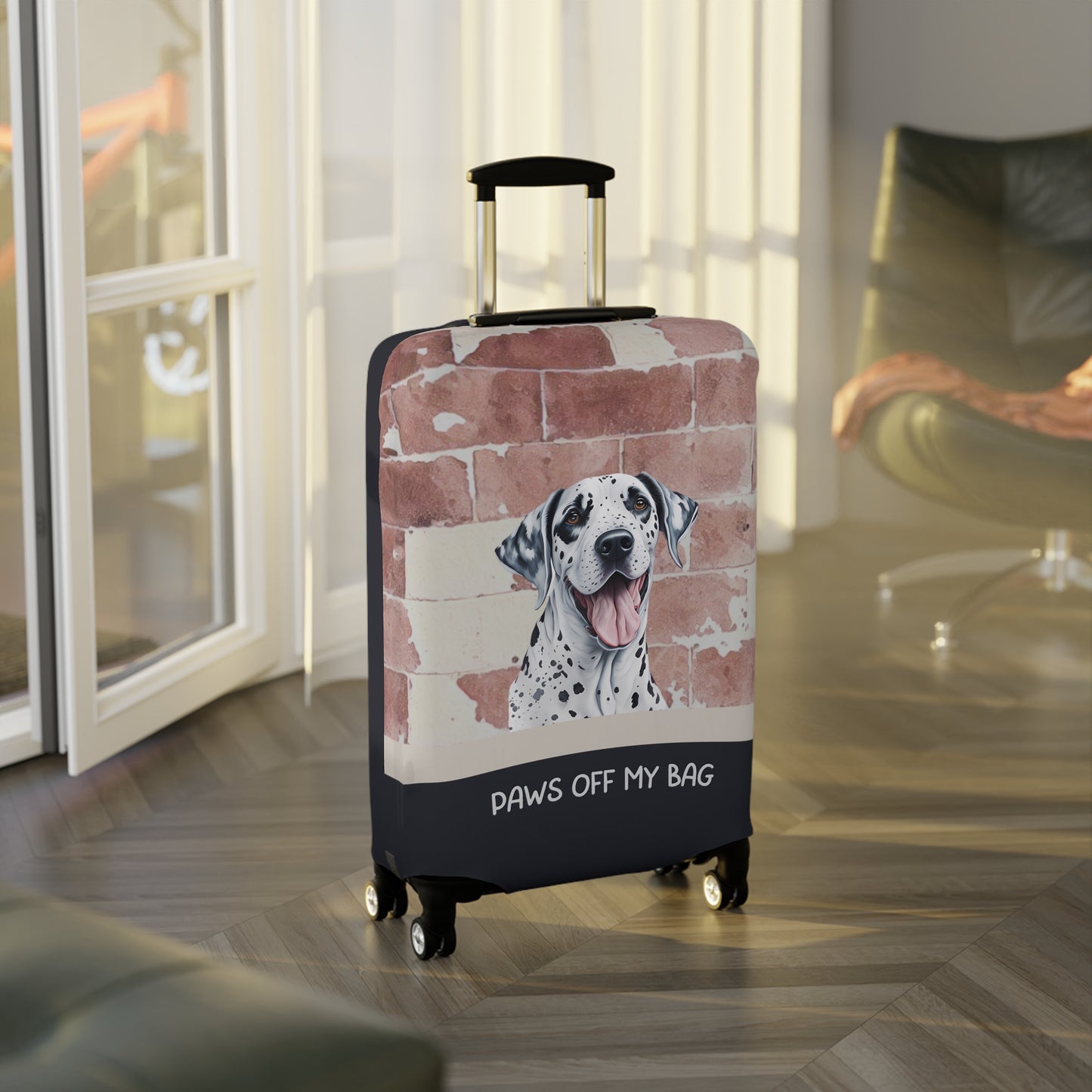 Dalmatian Paws Off My Bag Luggage Cover