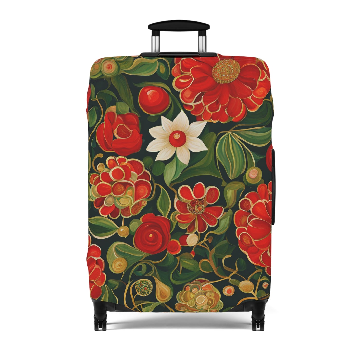 December Flowers Luggage Cover