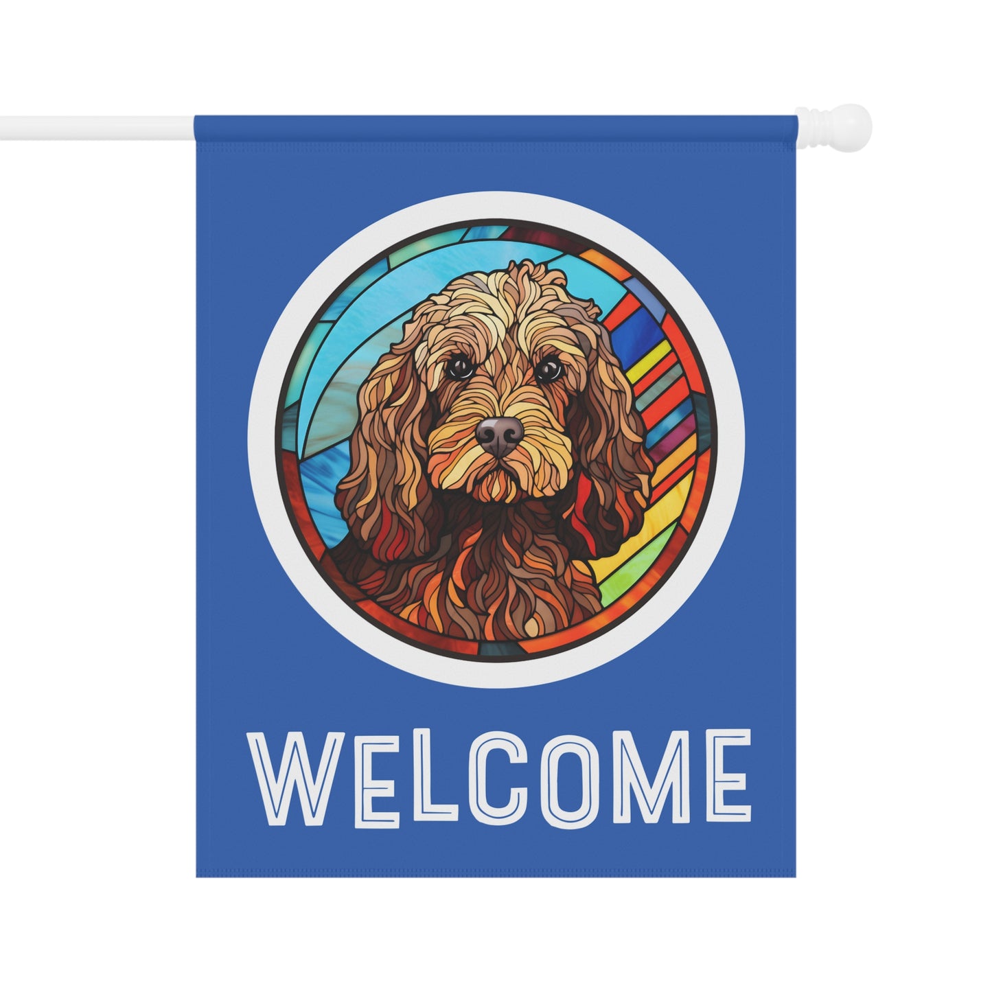 Cockapoo Welcome 2-Sided Garden & House Flag/Banner