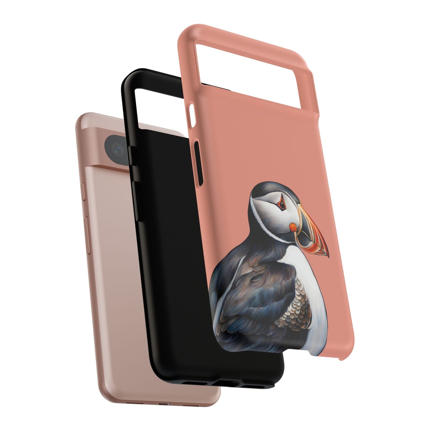 Puffin Wildlife iPhone Samsung Galaxy Google Pixel Tough Cases