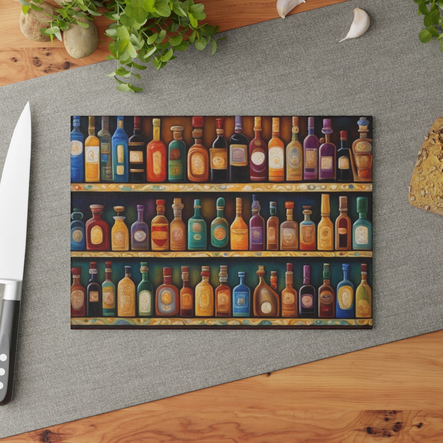 Top Shelf Tempered Glass Cutting Board