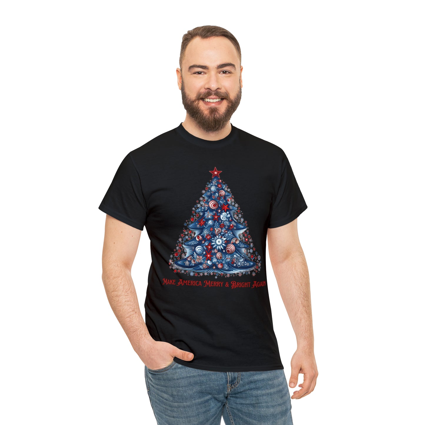 Make America Merry & Bright Again 2 Unisex Heavy Cotton Tee