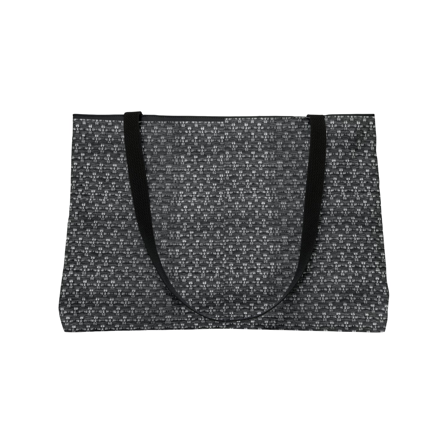 Hand Woven Tweed Look Weekender Tote Bag